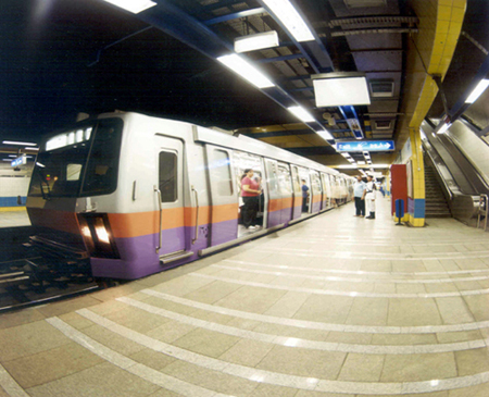 The Cairo Metro (line 2), a key component of urban public transport in the capital, vital for millions of commuters.