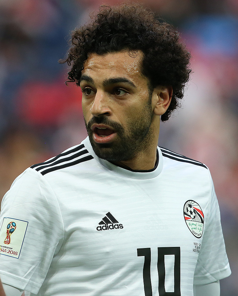 Mohamed Salah, an Egyptian football superstar who has achieved global recognition playing for Liverpool F.C. and the national team.