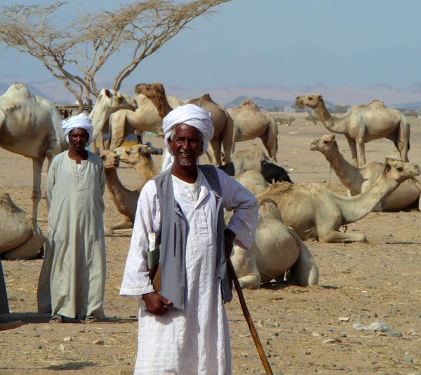 Beja people, one of the ethnic groups residing in southeastern Egypt, whose cultural rights and development need to be ensured.