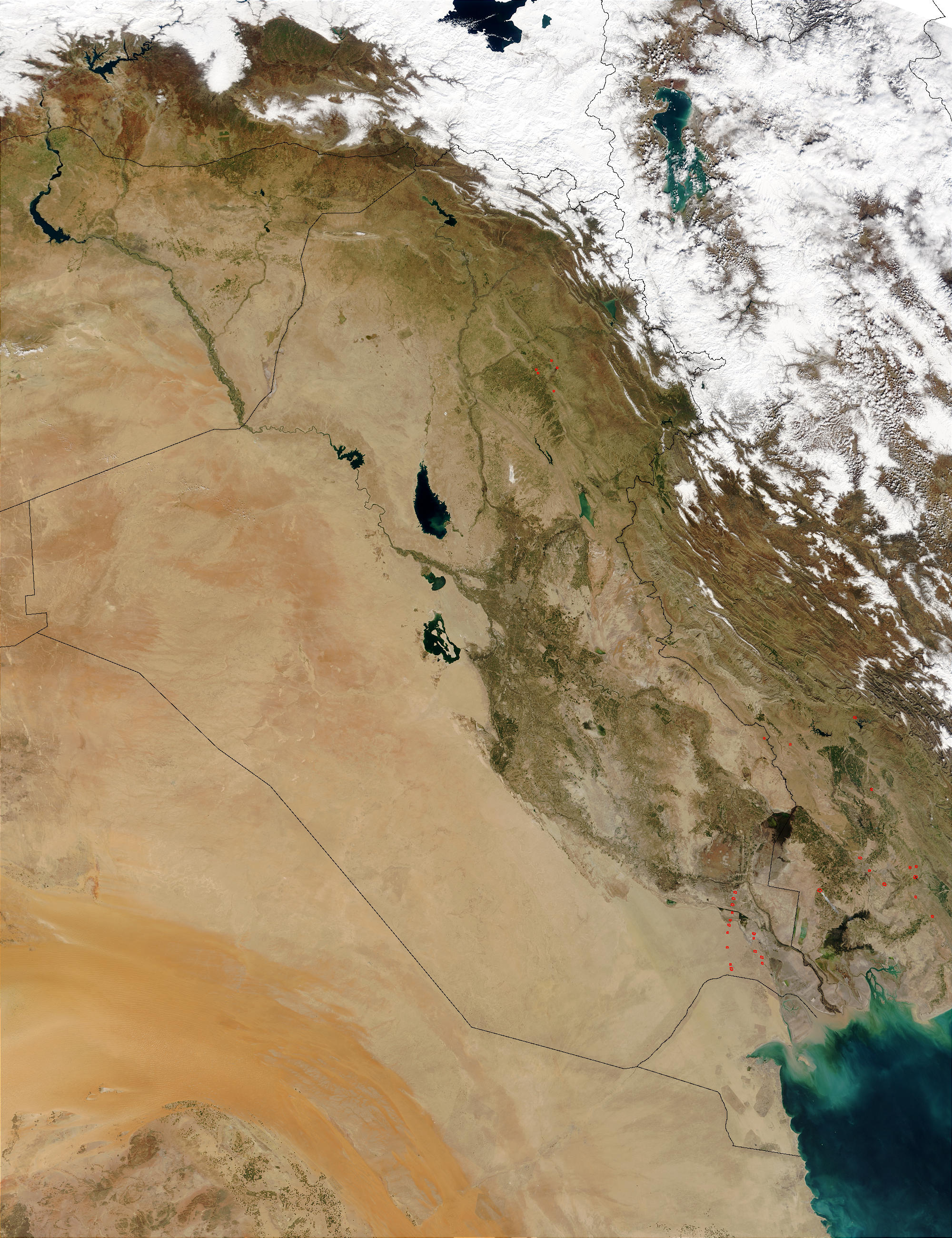 Citra satelit Irak