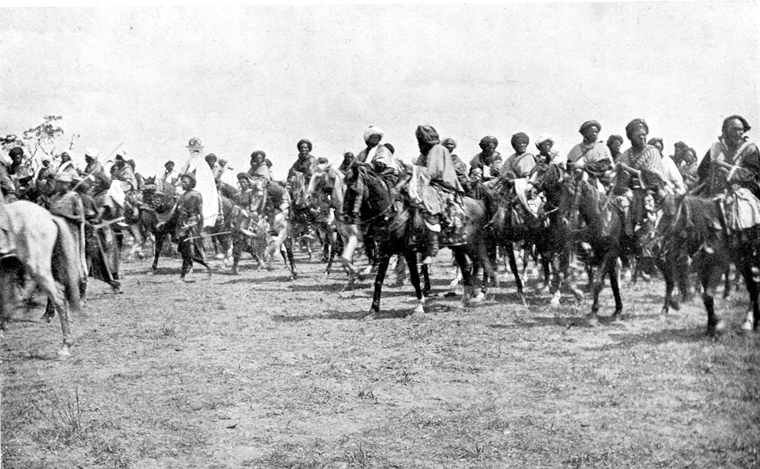 카노의 에미르와 기병대, 1911년
