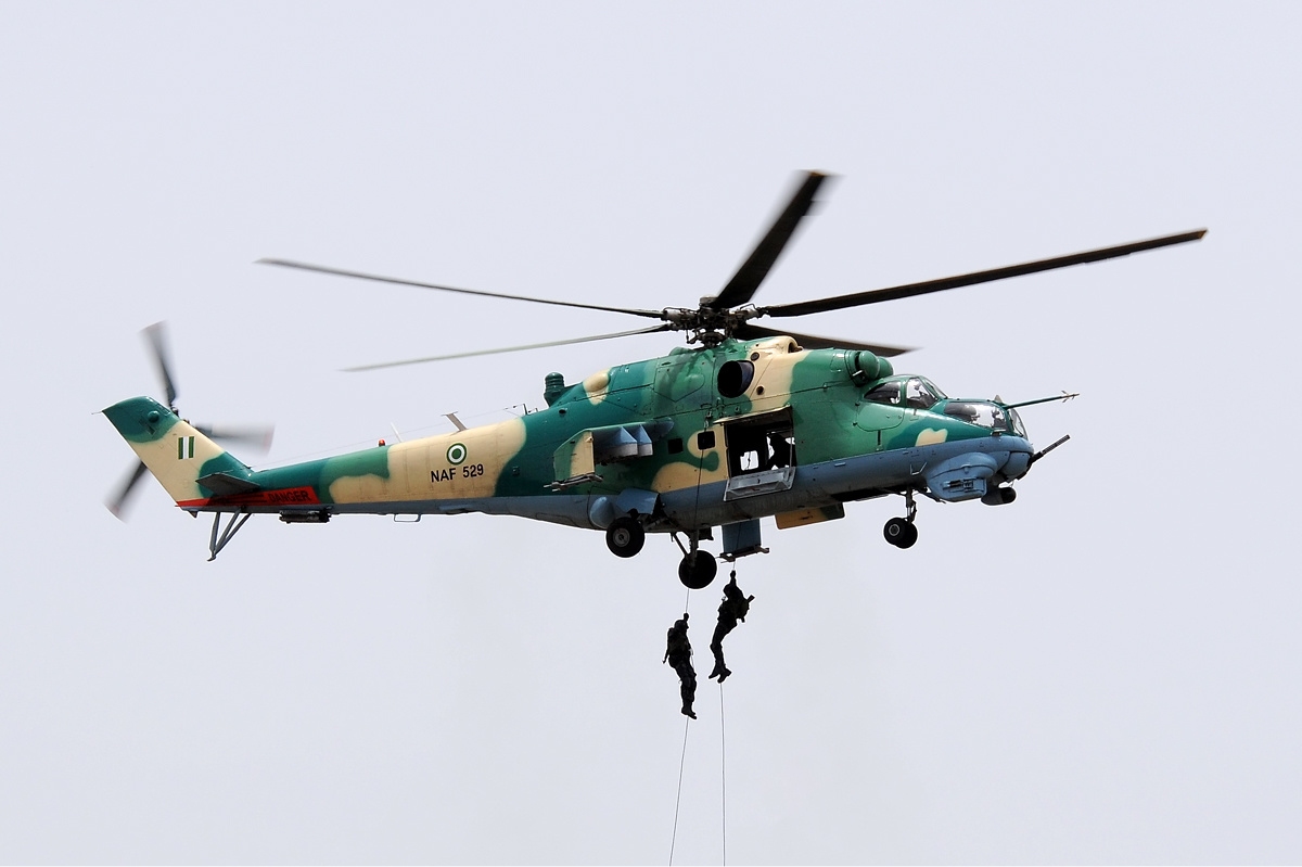 나이지리아 공군의 Mi-24 공격 헬리콥터