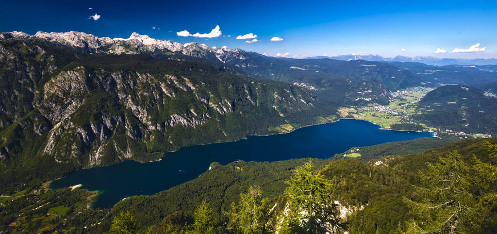 Lake Bohinj, the largest permanent natural lake in Slovenia, is a major source for the Sava River.