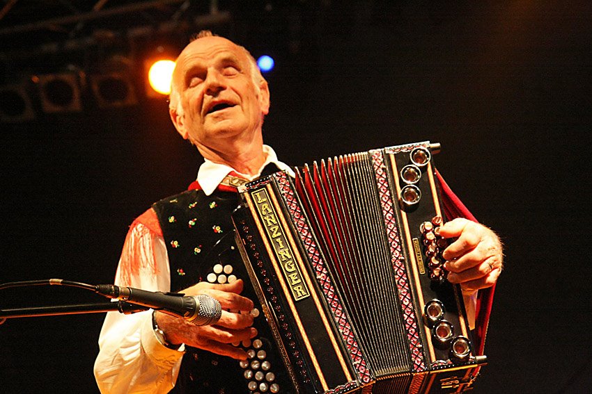 Folk musician Lojze Slak.