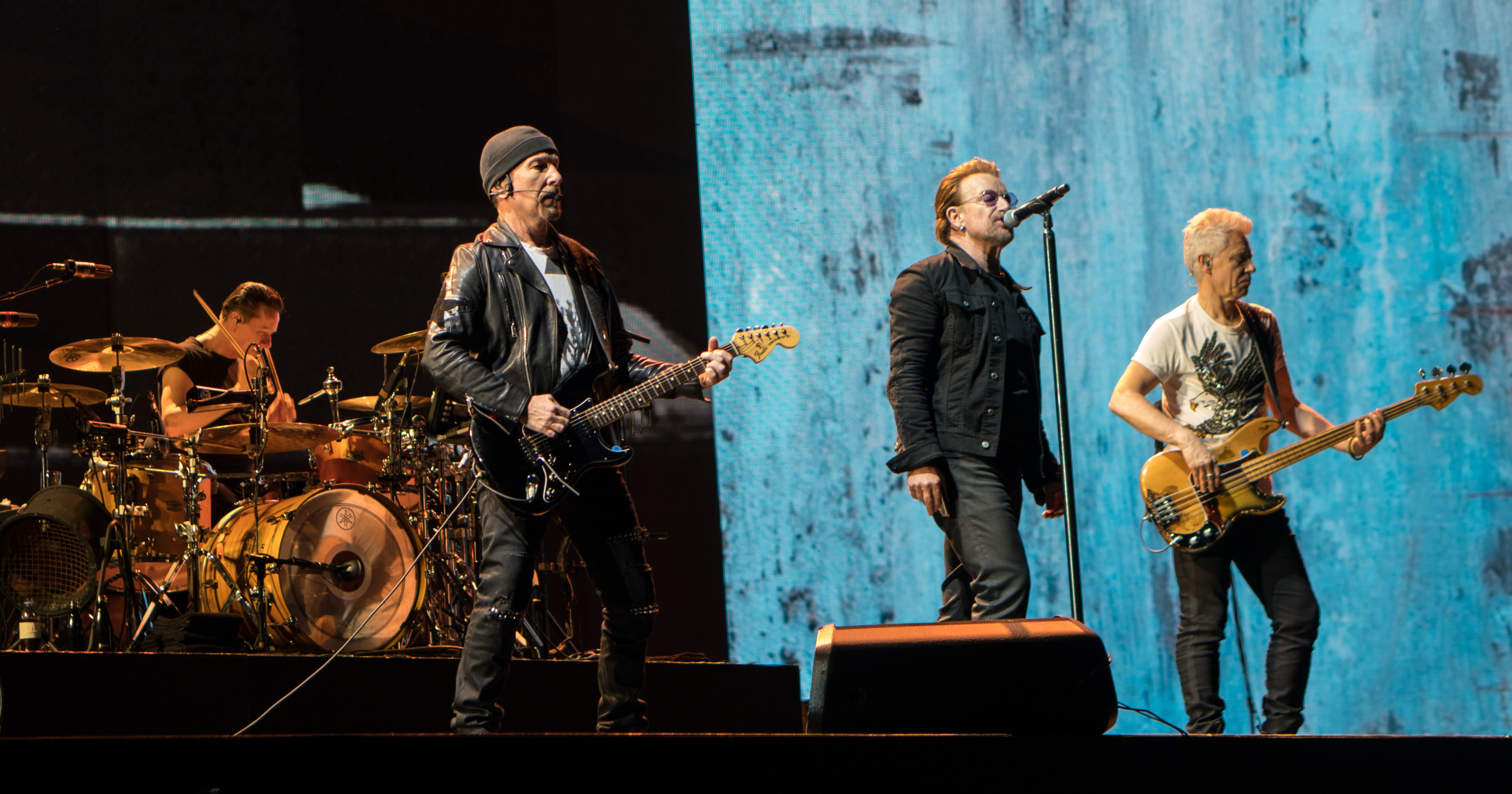 Grup rock U2, salah satu ekspor musik Irlandia paling sukses secara global.