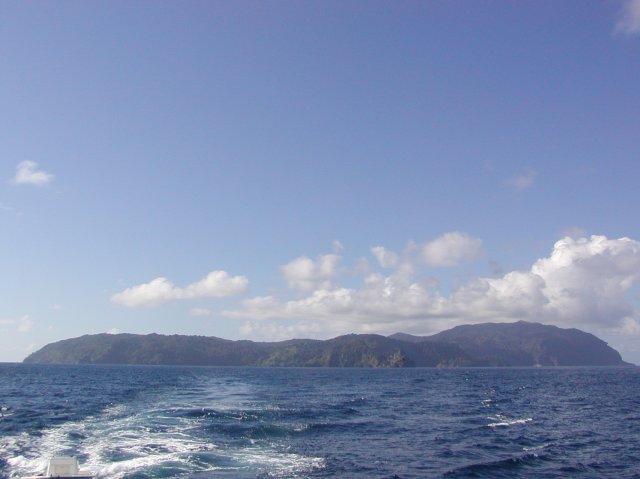 Aerial view of Cocos Island National Park