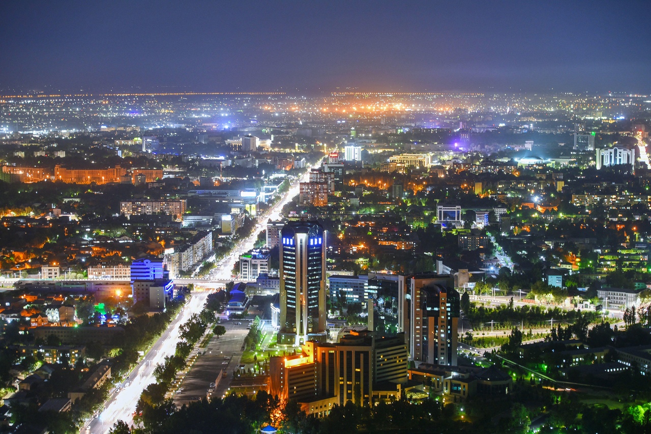 Pemandangan langit Tashkent pada tahun 2019