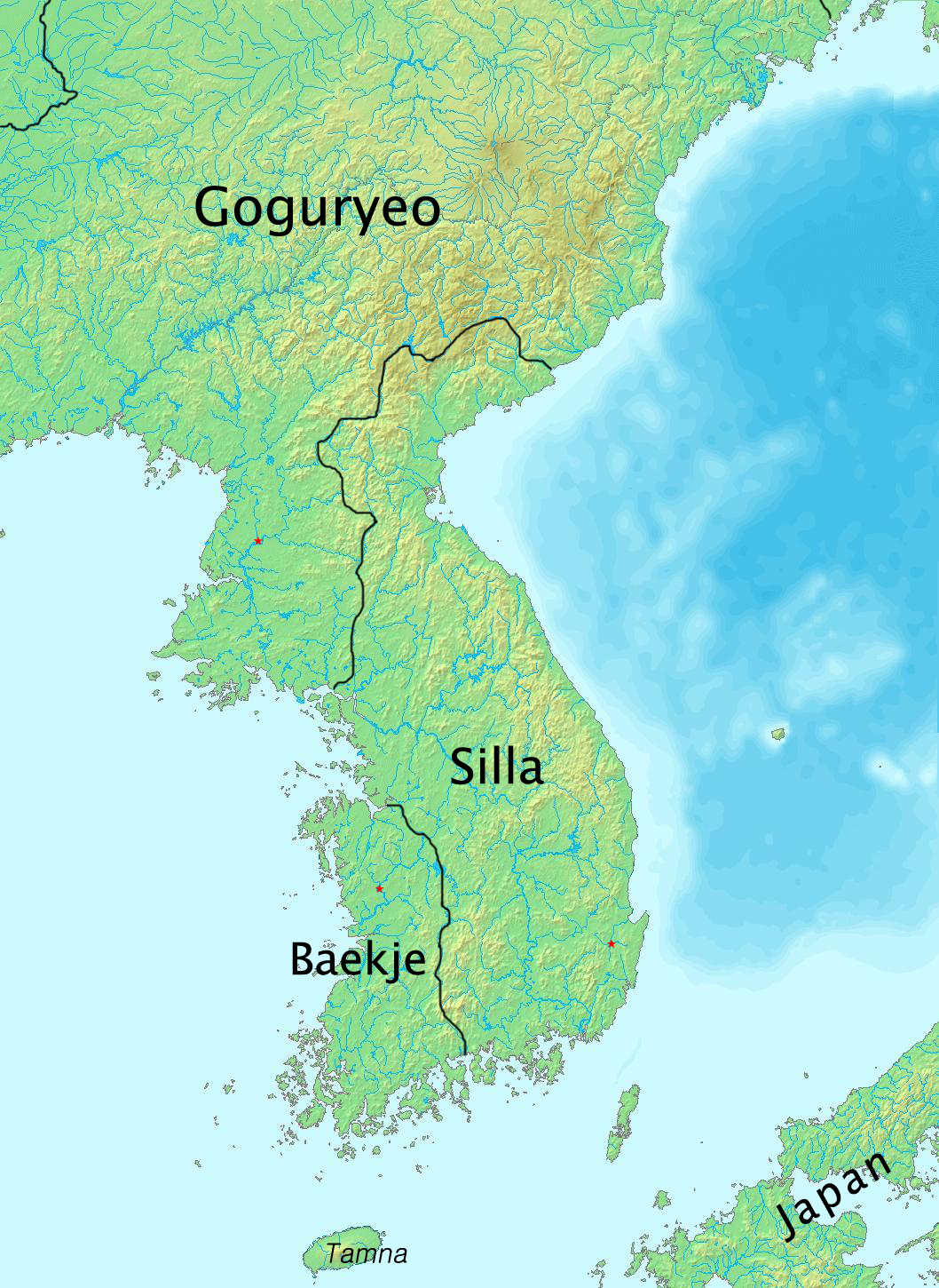 Silla at its height in 576.