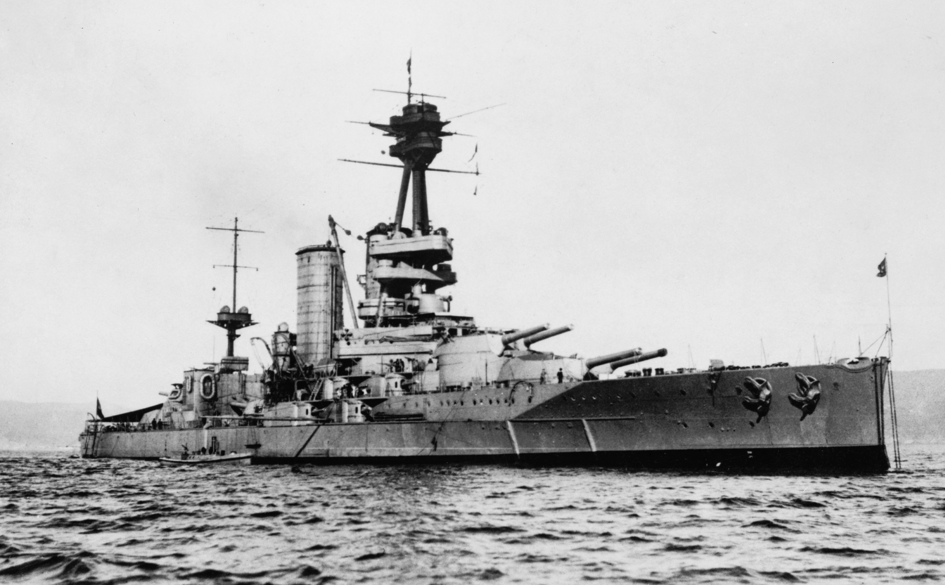 Chile's Almirante Latorre dreadnought in 1921.