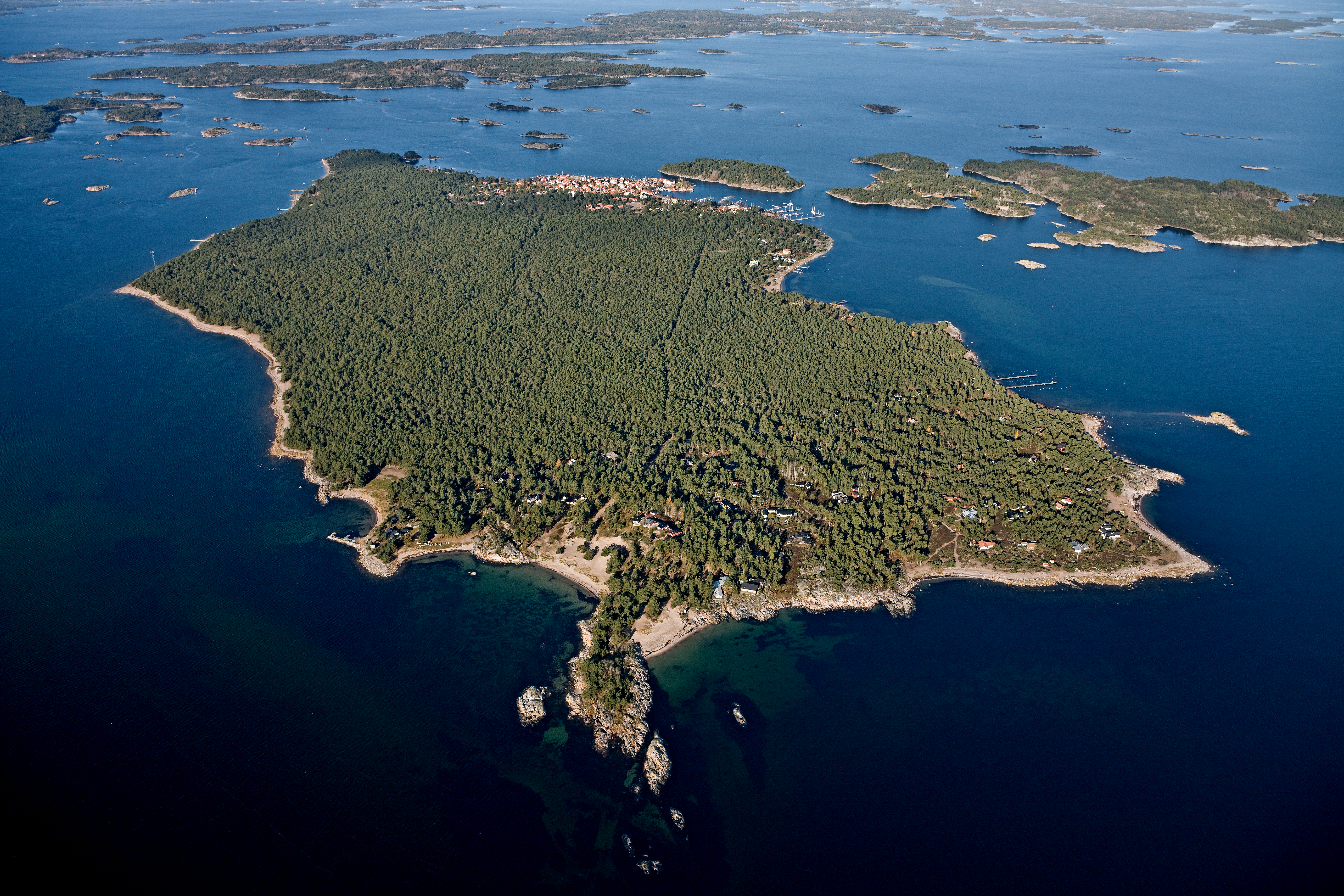 Sandhamn island, part of the extensive Stockholm archipelago.