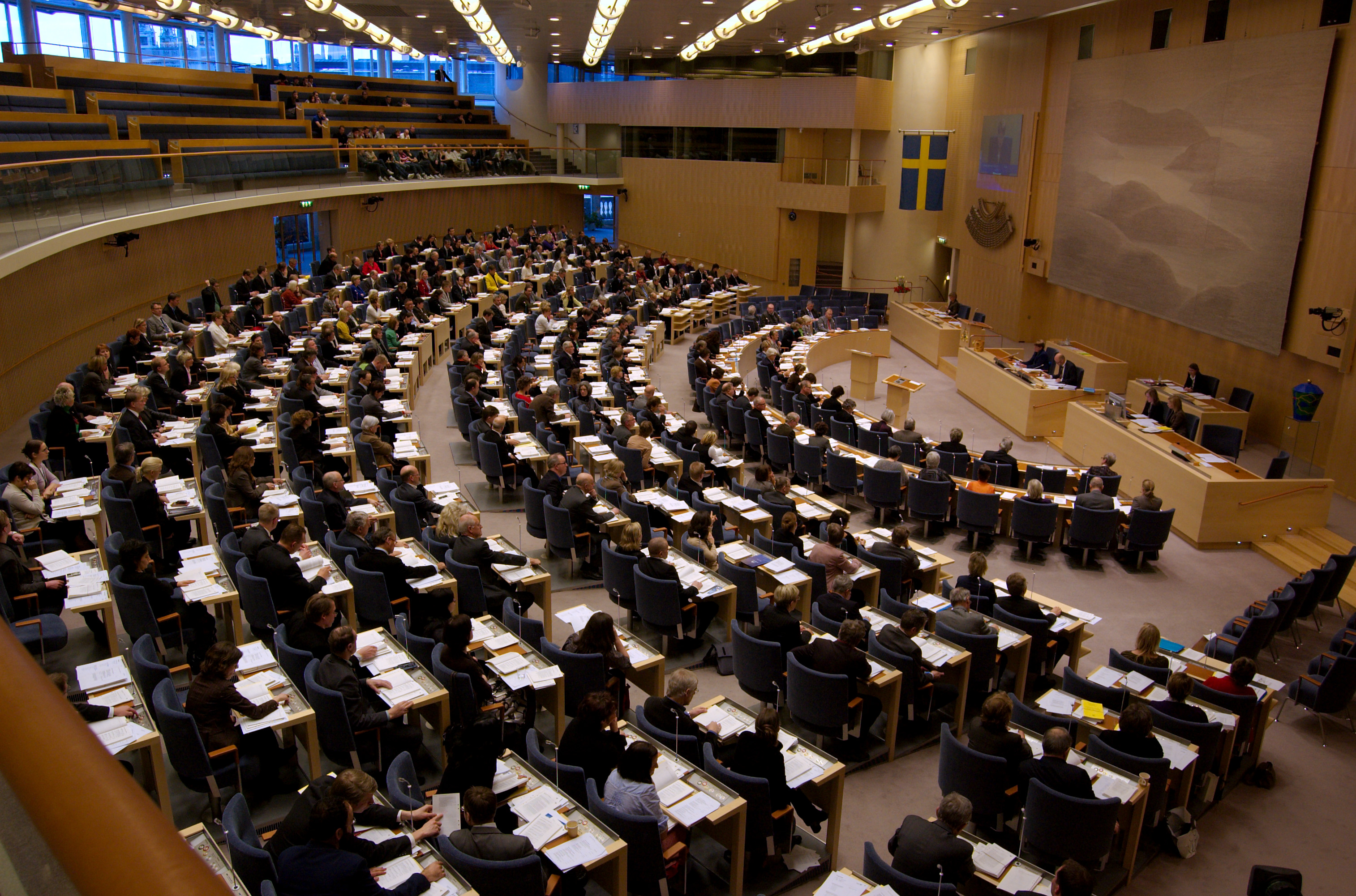 The Riksdag chamber during a vote in 2009.