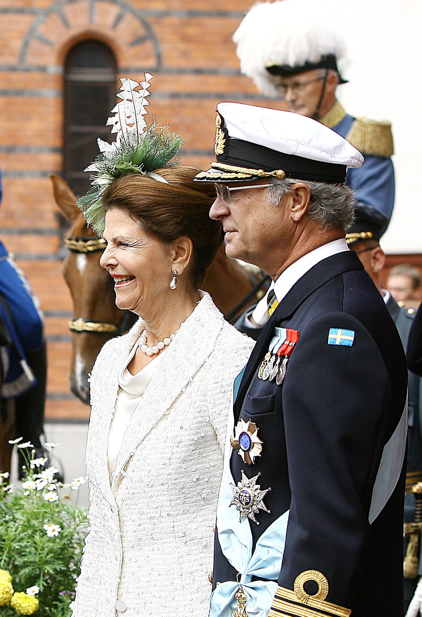 Carl XVI Gustaf. The Swedish Royal Family, the House of Bernadotte, has French immigrant origins.