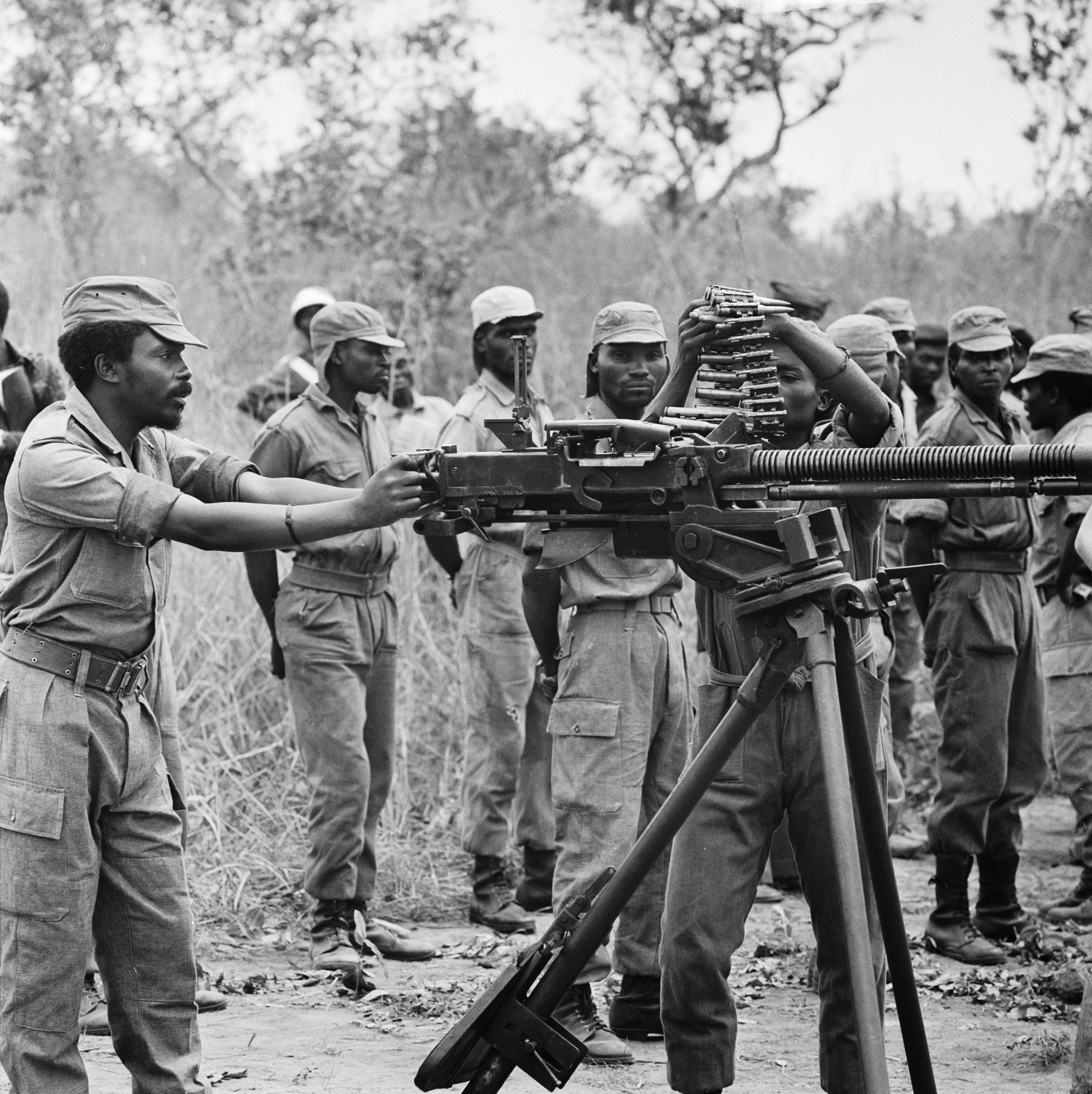 Members of the National Liberation Front of Angola training in 1973.