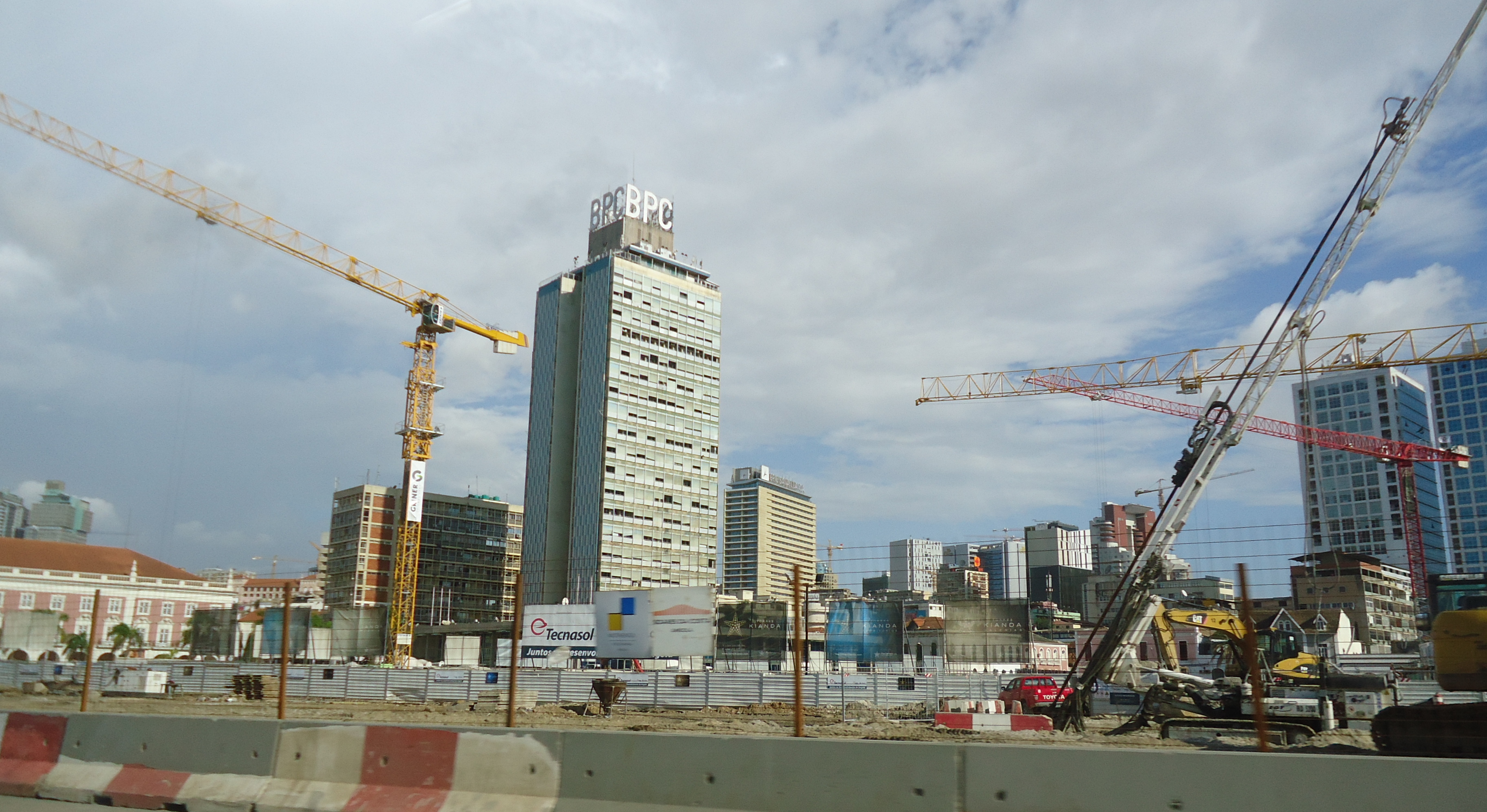 Luanda's construction boom is financed largely by oil and diamonds.