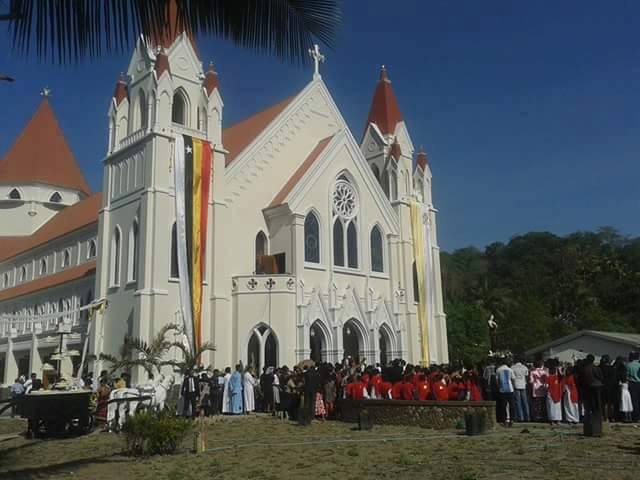 Nhà thờ Igreja da Imaculada Conceição (Nhà thờ Đức Mẹ Vô Nhiễm Nguyên Tội) ở Viqueque.