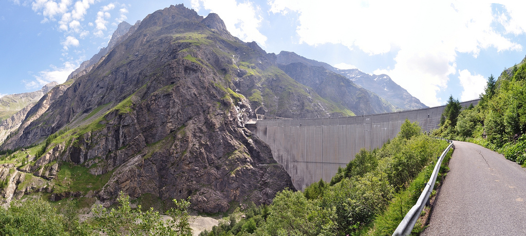 Switzerland has some of the tallest dams in Europe, among which is the Mauvoisin Dam in the Alps. Hydroelectric power is the most important domestic source of energy in the country.