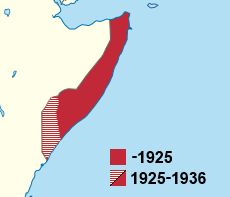 이탈리아령 소말릴란드 지도