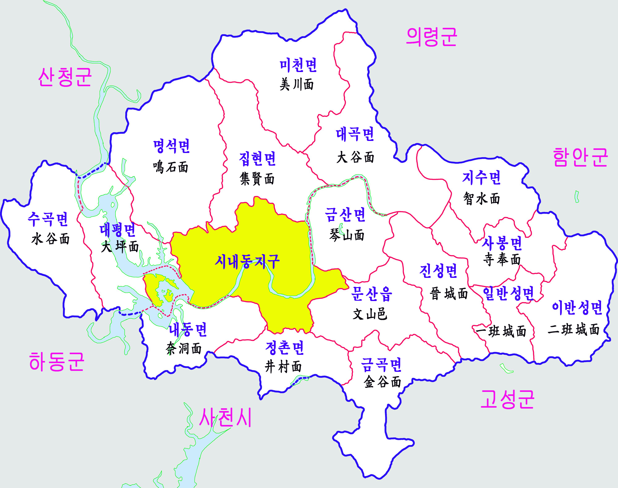 진주시 지도