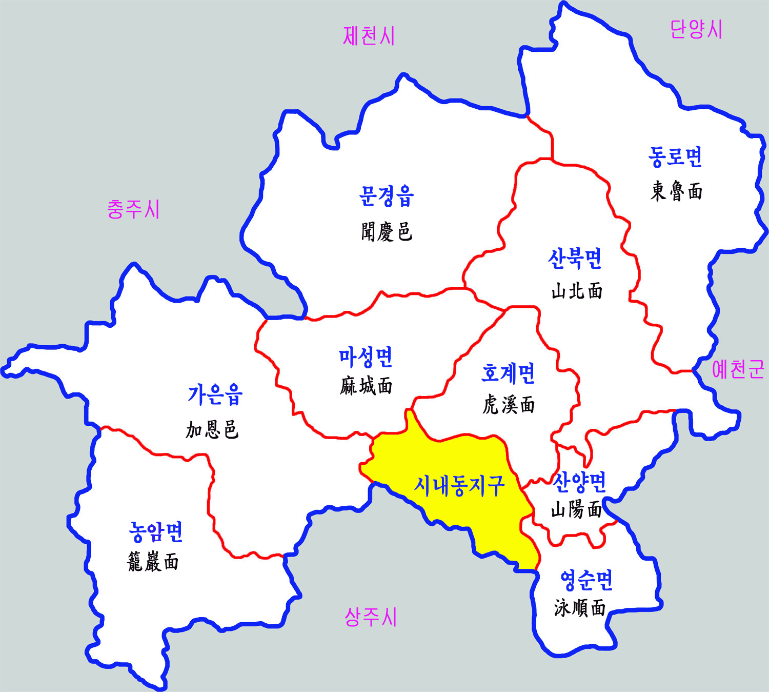 마성면 지도