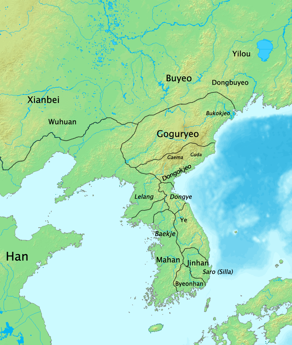 2세기 동이 제국 지도