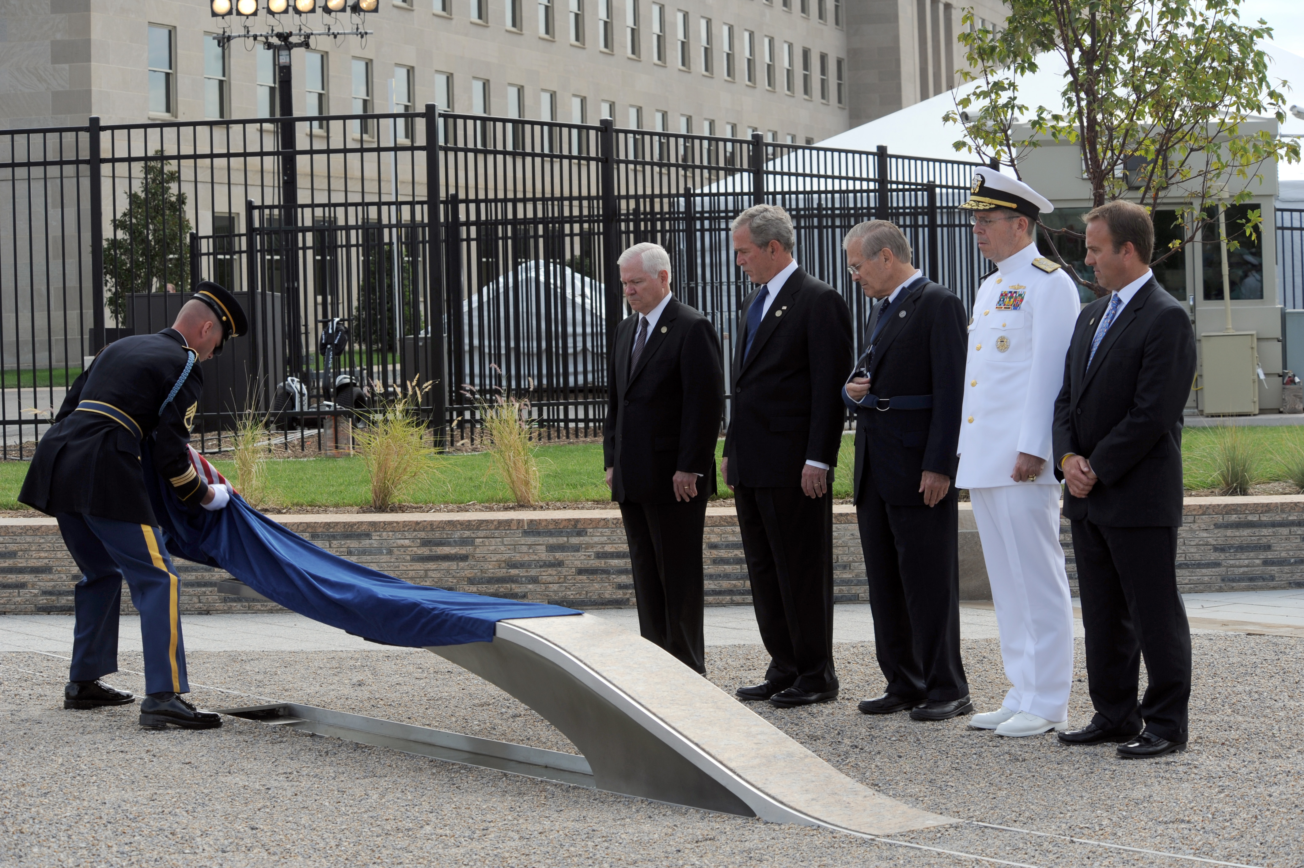 Majlis perasmian Memorial Pentagon pada tahun 2008.