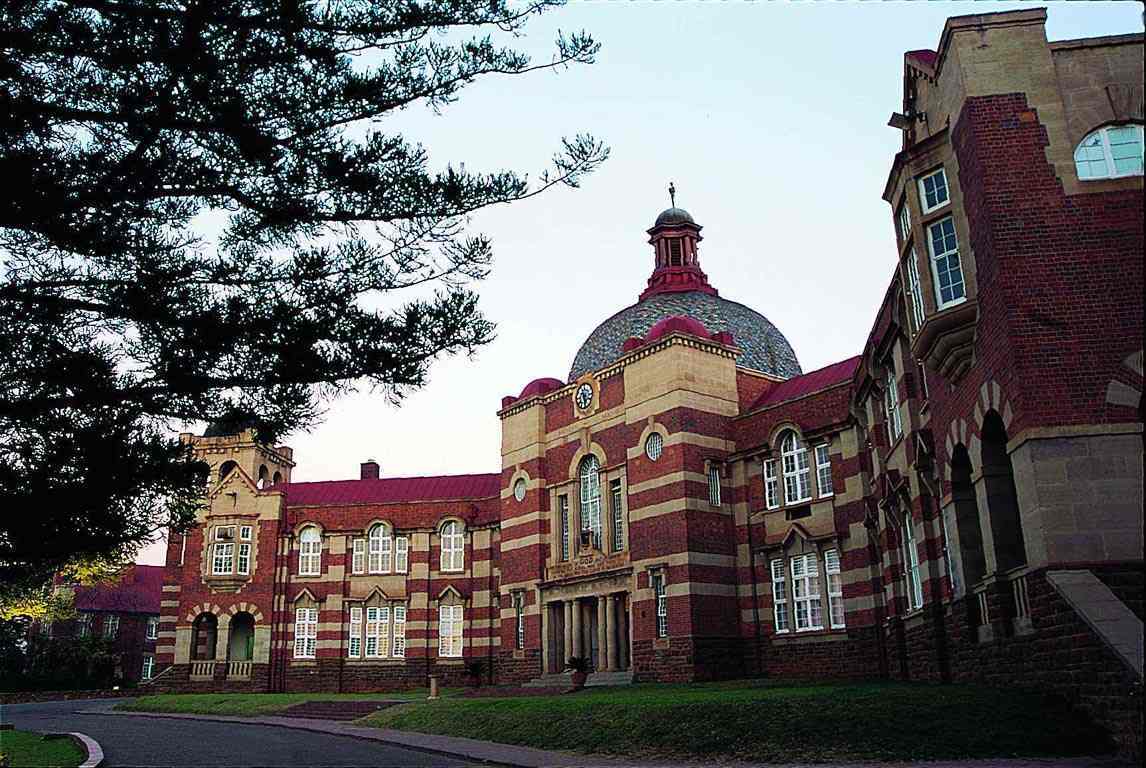 An ornate school building