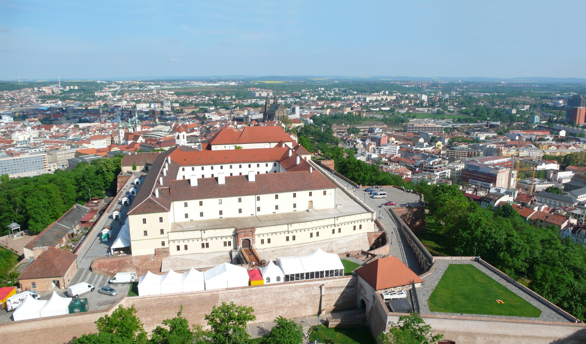 Špilberk Castle in Brno, the second-largest city.