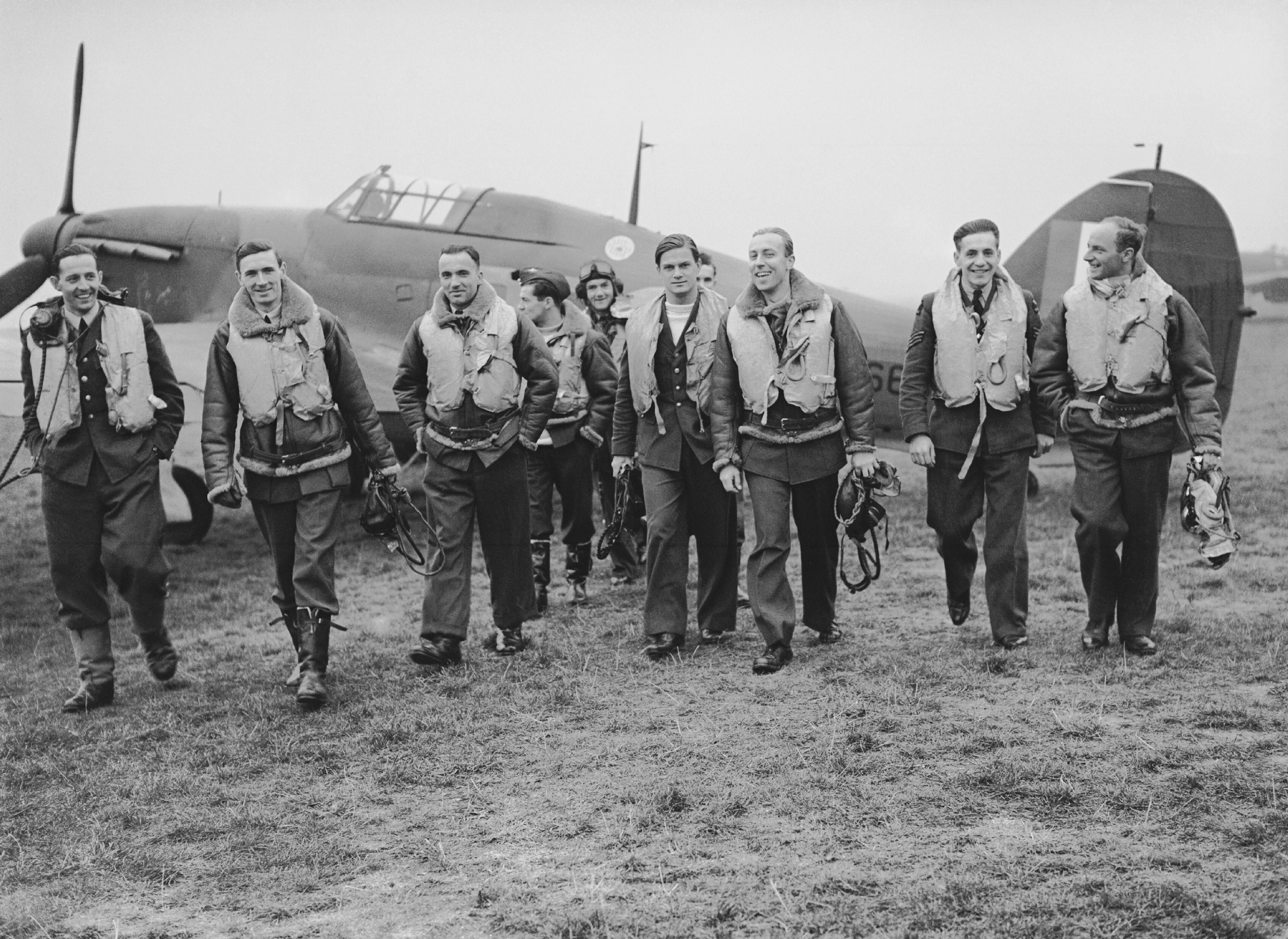 Pilots of the 303 Polish Fighter Squadron during the Battle of Britain, October 1940