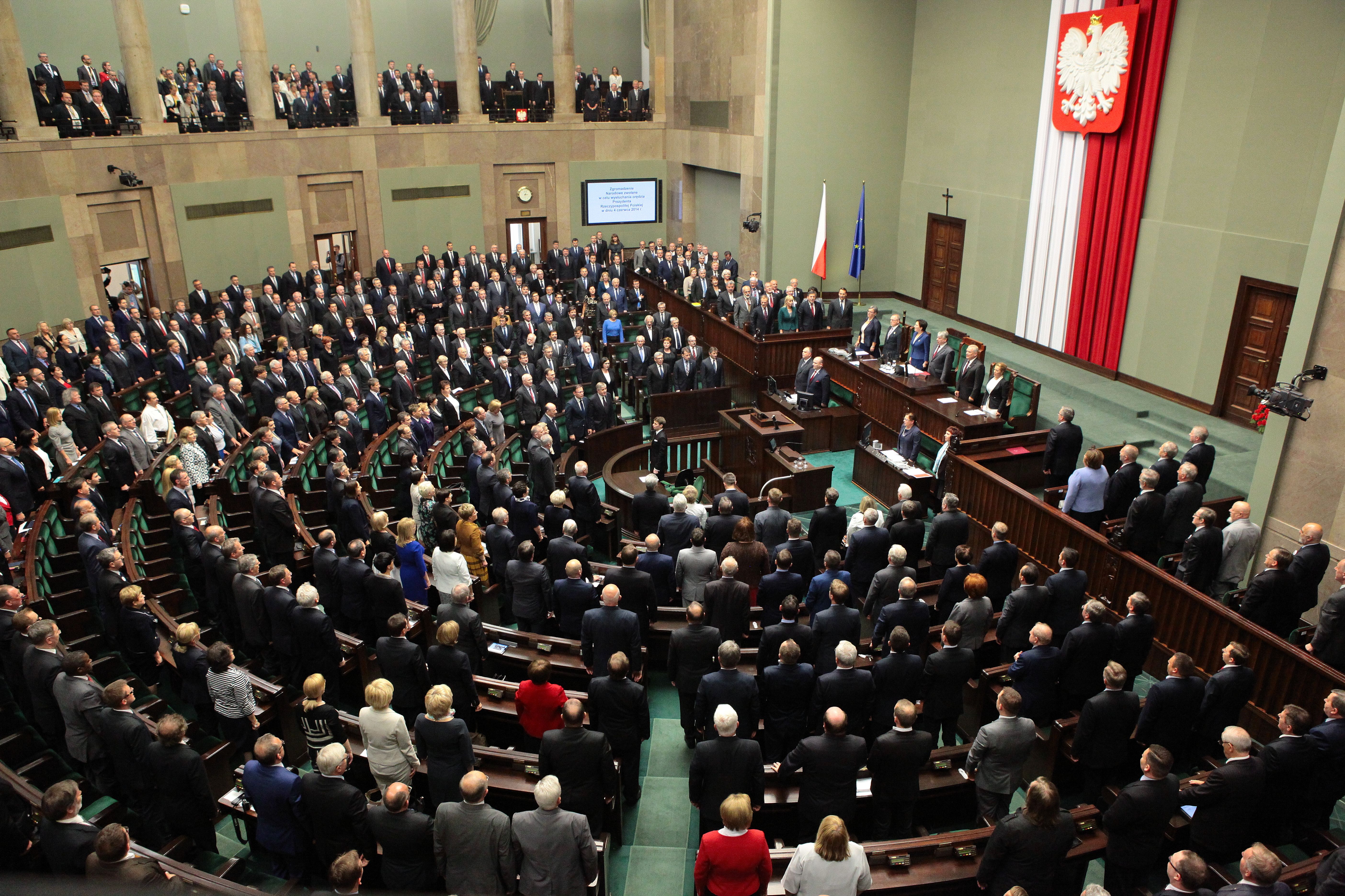 The Sejm is the lower house of the parliament of Poland.
