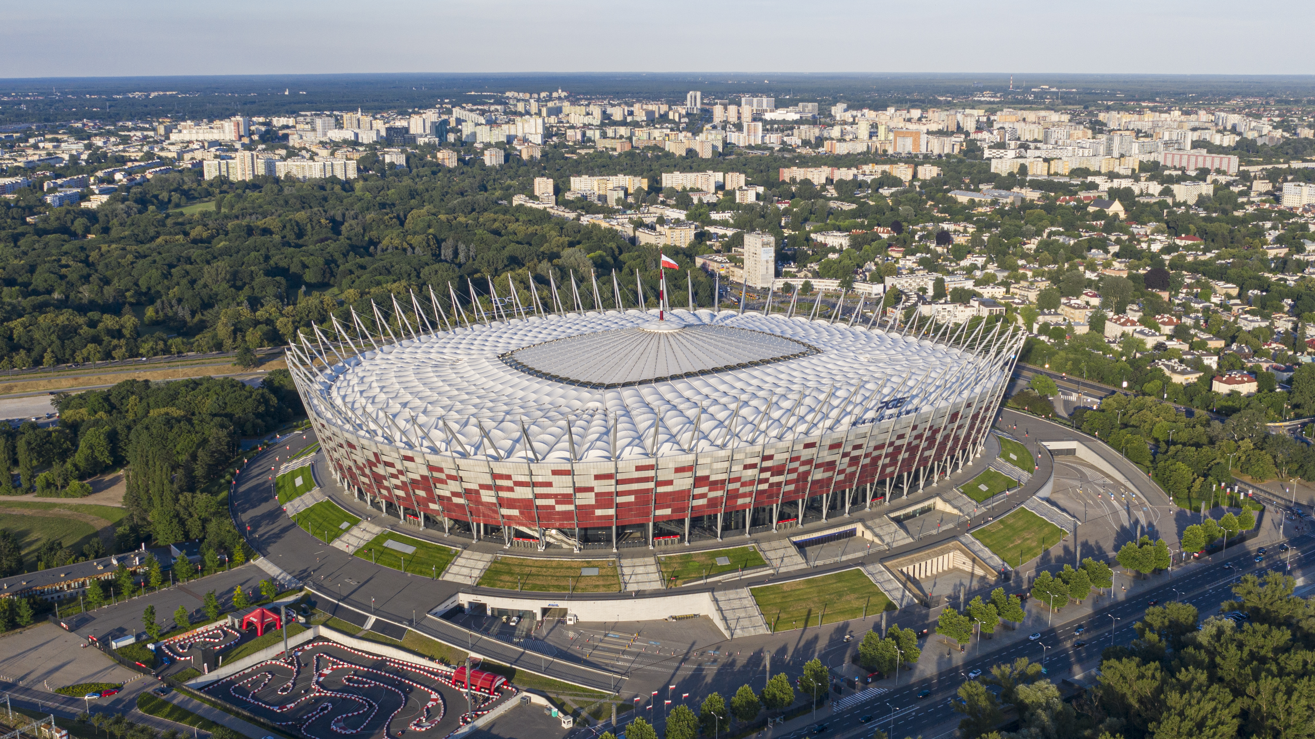 The Kazimierz Górski National Stadium in Warsaw, home of the national football team
