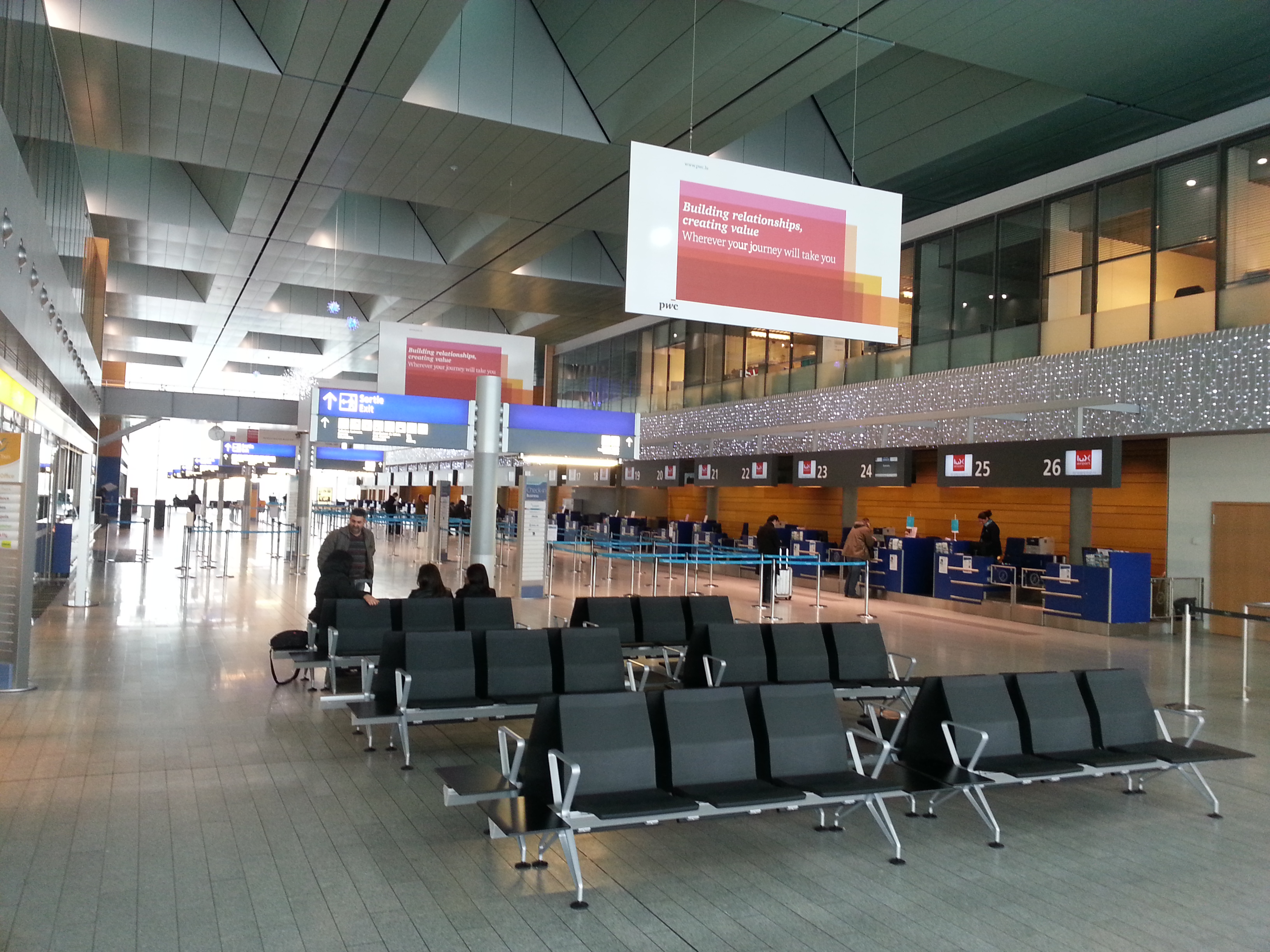 Luxembourg's international airline Luxair is based at Luxembourg Airport, the country's only international airport.