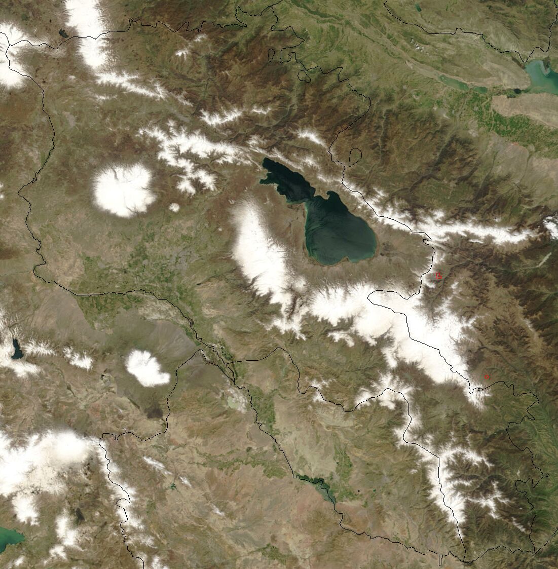 Citra satelit wilayah Armenia (2003).
