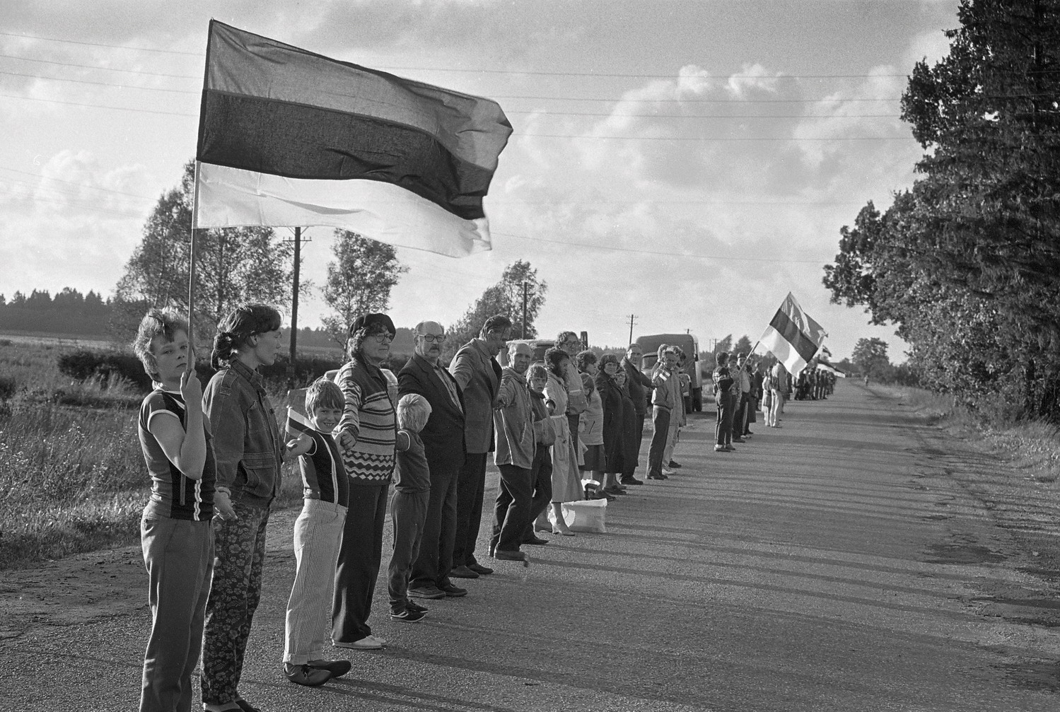 The Baltic Way on August 23, 1989, was a pivotal moment in the Singing Revolution. Two million people formed a human chain across Estonia, Latvia, and Lithuania, demonstrating unity in their peaceful demand for independence and condemning the Soviet occupation.
