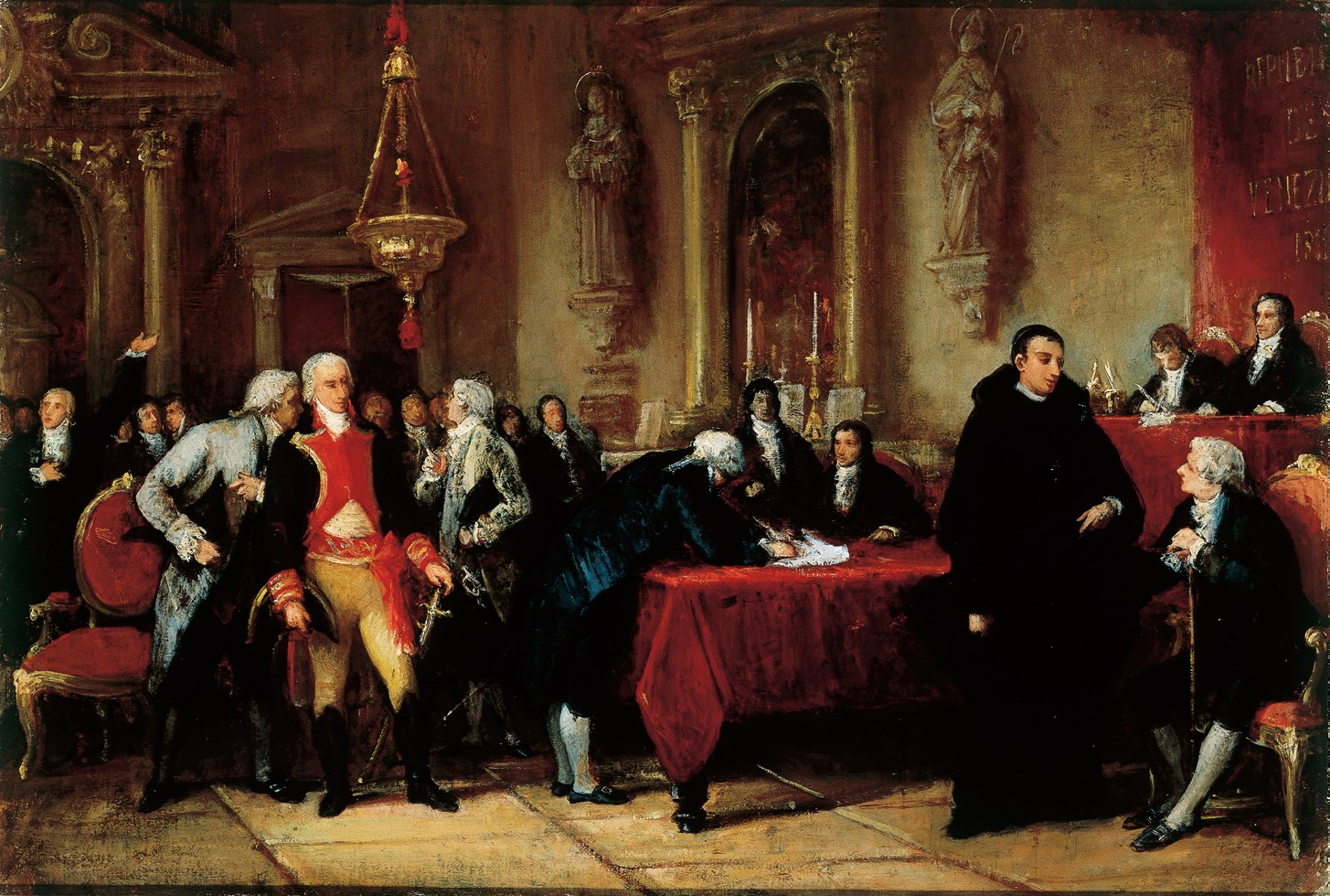 The signing of Venezuela's independence, by Martín Tovar y Tovar