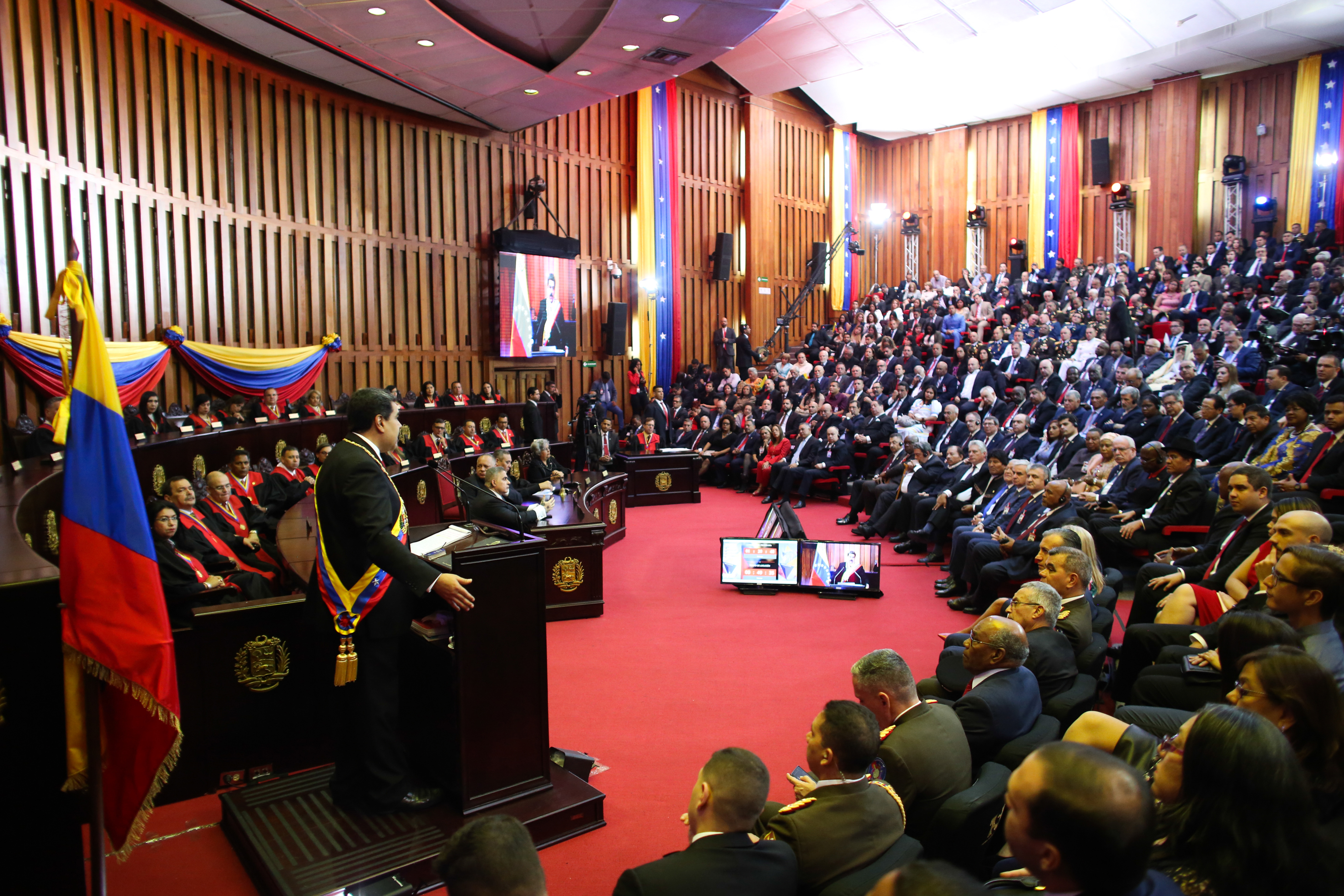 Maduro was inaugurated for a contested and controversial second term on 10 January 2019.