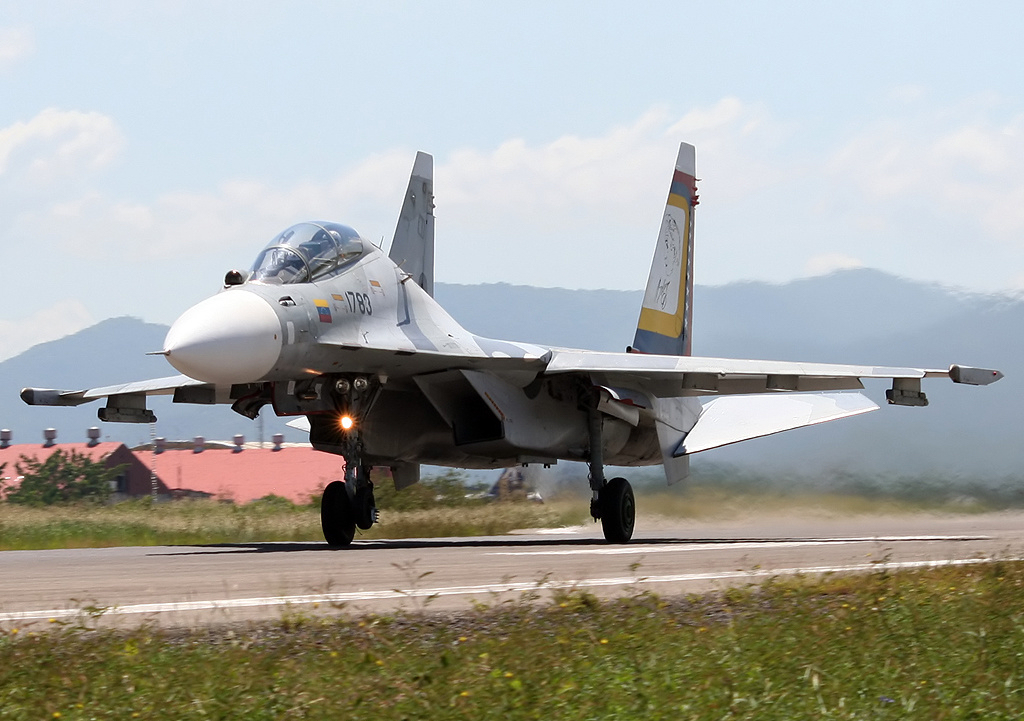 A Sukhoi Su-30MKV of the Venezuelan Air Force