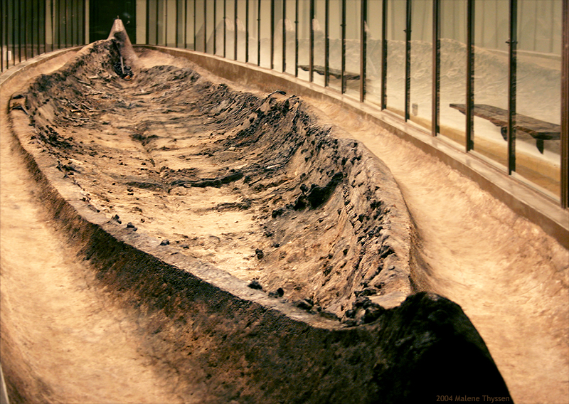 The Ladby ship, the largest ship burial found in Denmark, dating to the Viking Age, showcasing the maritime power of the era.