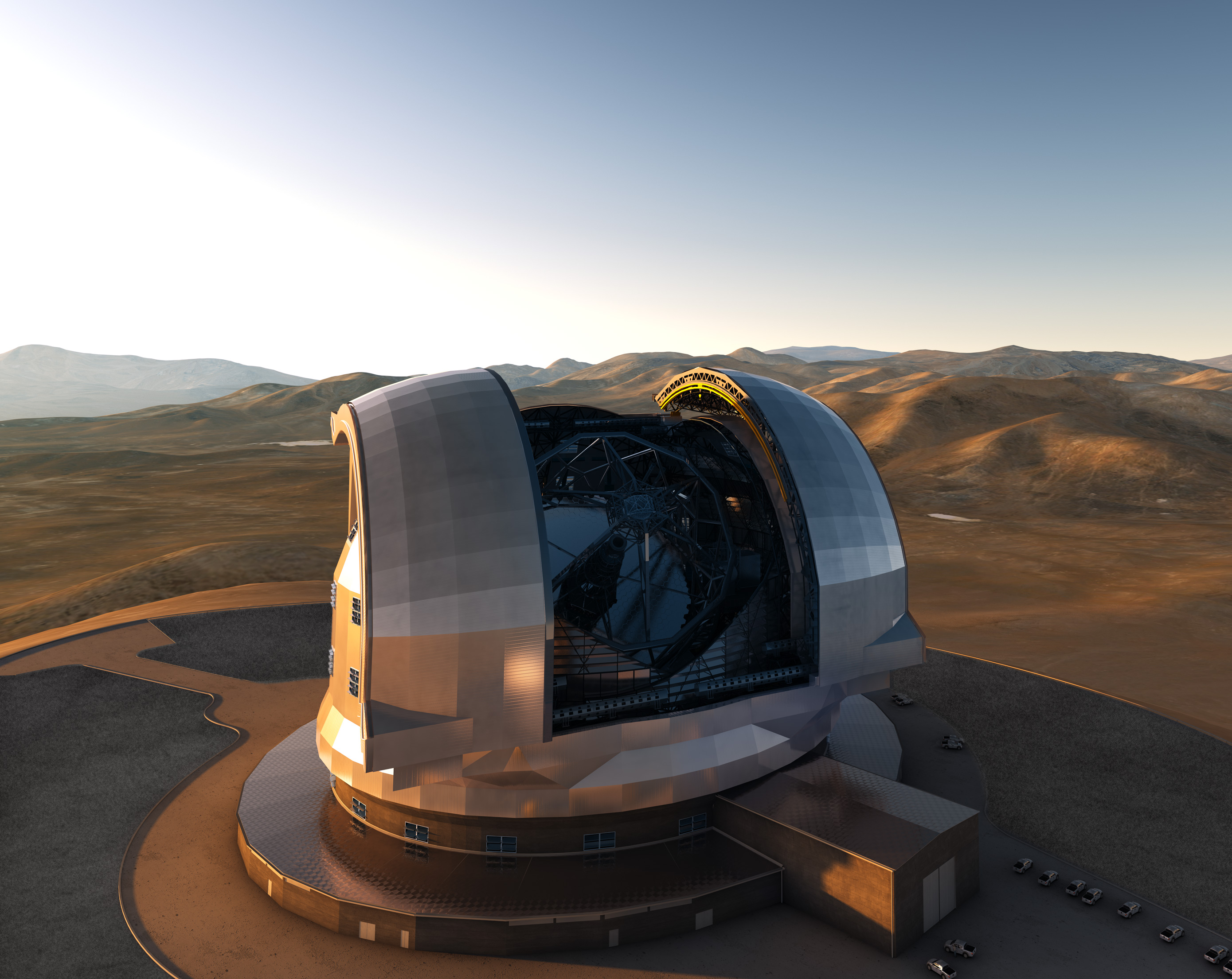 Denmark's participation in the European Extremely Large Telescope (E-ELT) project, illustrating its commitment to international scientific collaboration.