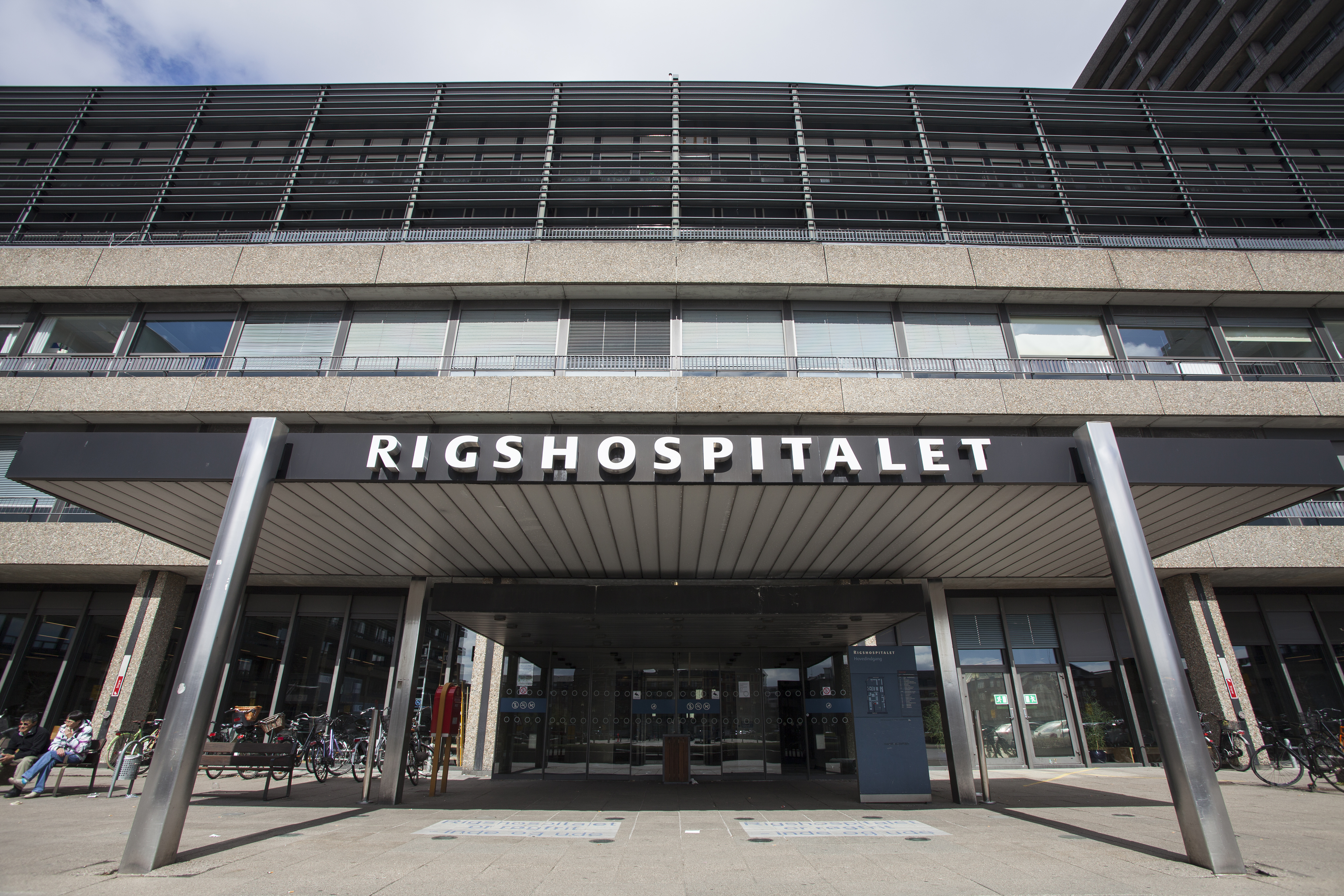 Rigshospitalet in Copenhagen, the most specialized hospital in Denmark, serving over 350,000 unique patients annually as part of the universal public healthcare system.