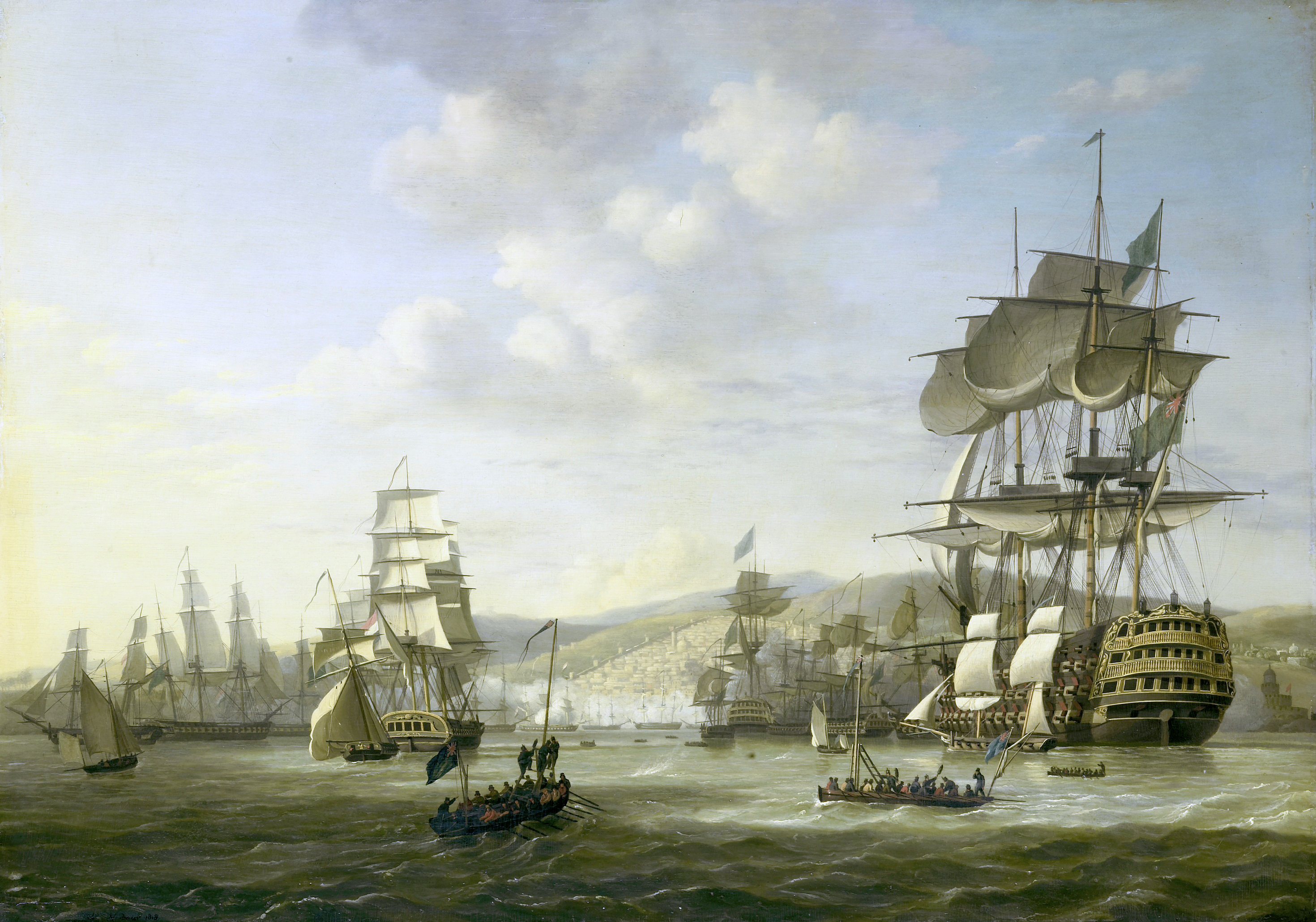 Pengeboman Aljir oleh armada Anglo-Belanda, untuk mendukung ultimatum pembebasan budak Eropa, Agustus 1816