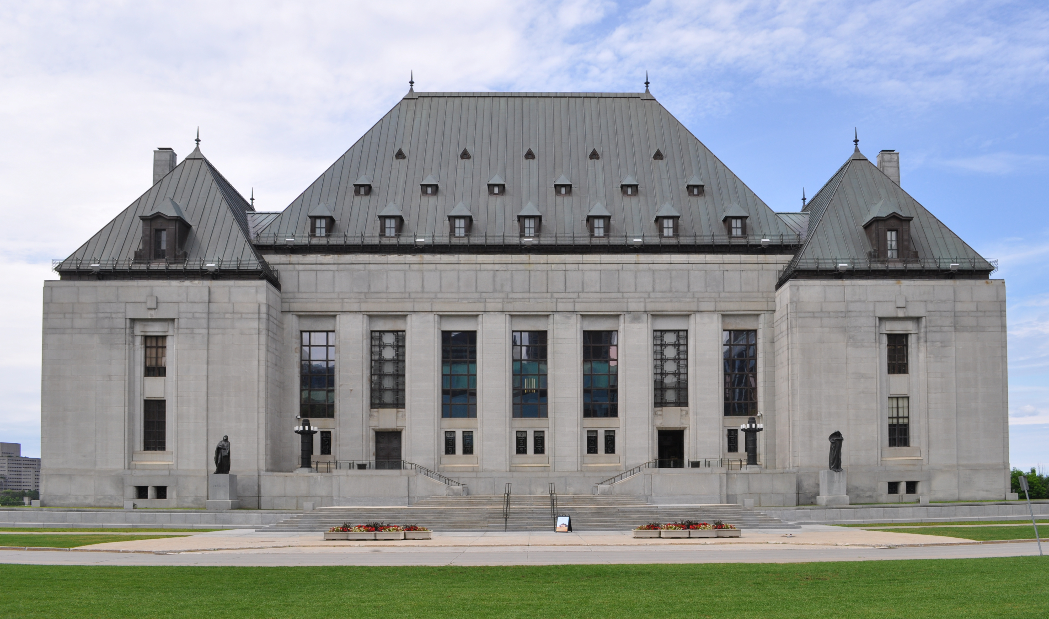 The Supreme Court of Canada in Ottawa, west of Parliament Hill.