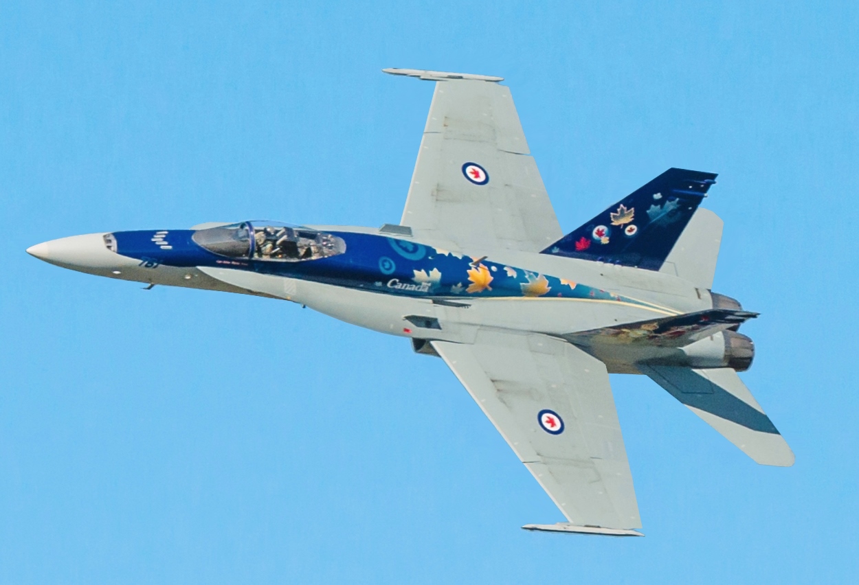 A Canadian McDonnell Douglas CF-18 Hornet in 