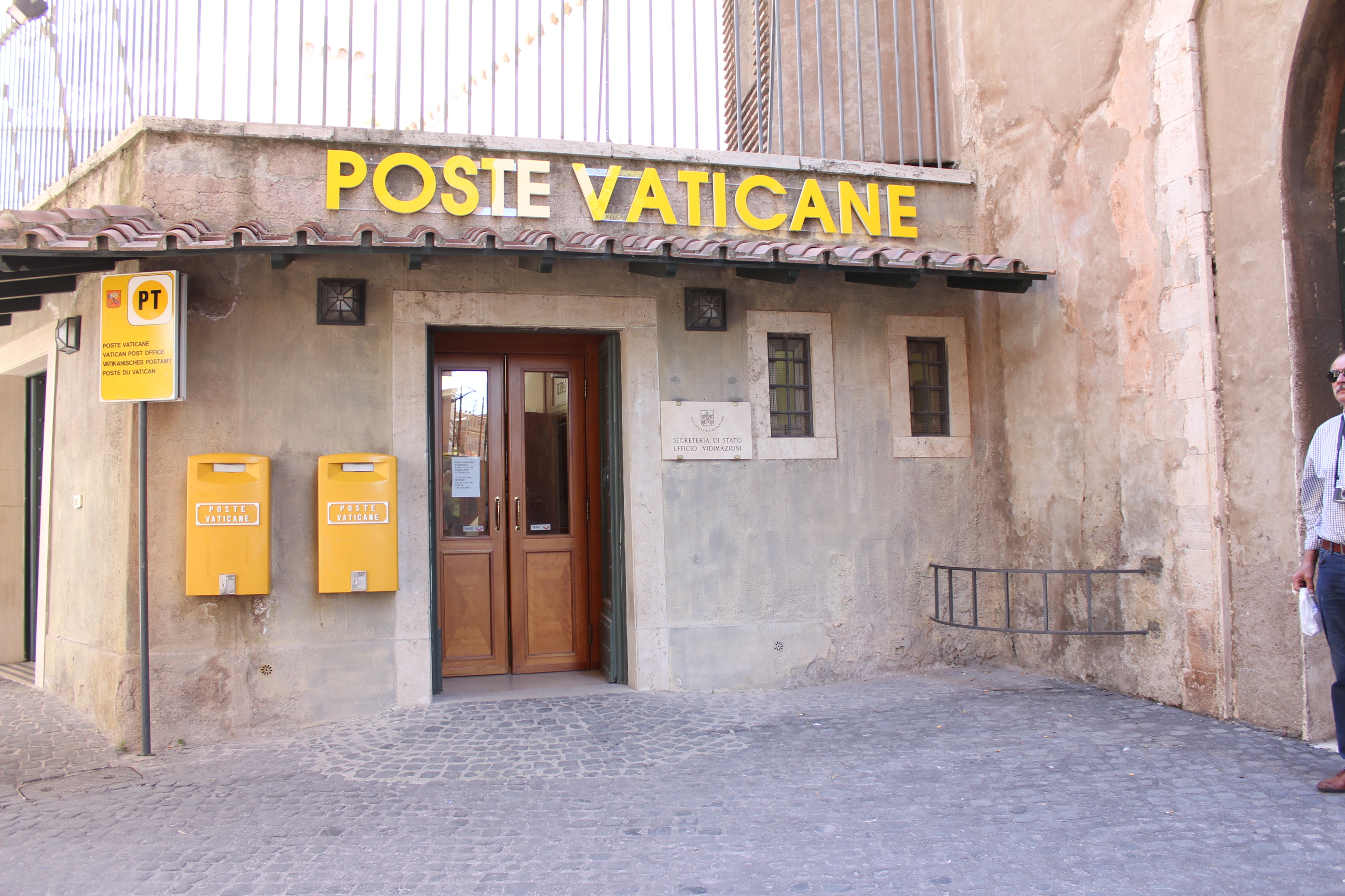 A post office of Poste Vaticane, the postal service of Vatican City, established in 1929.