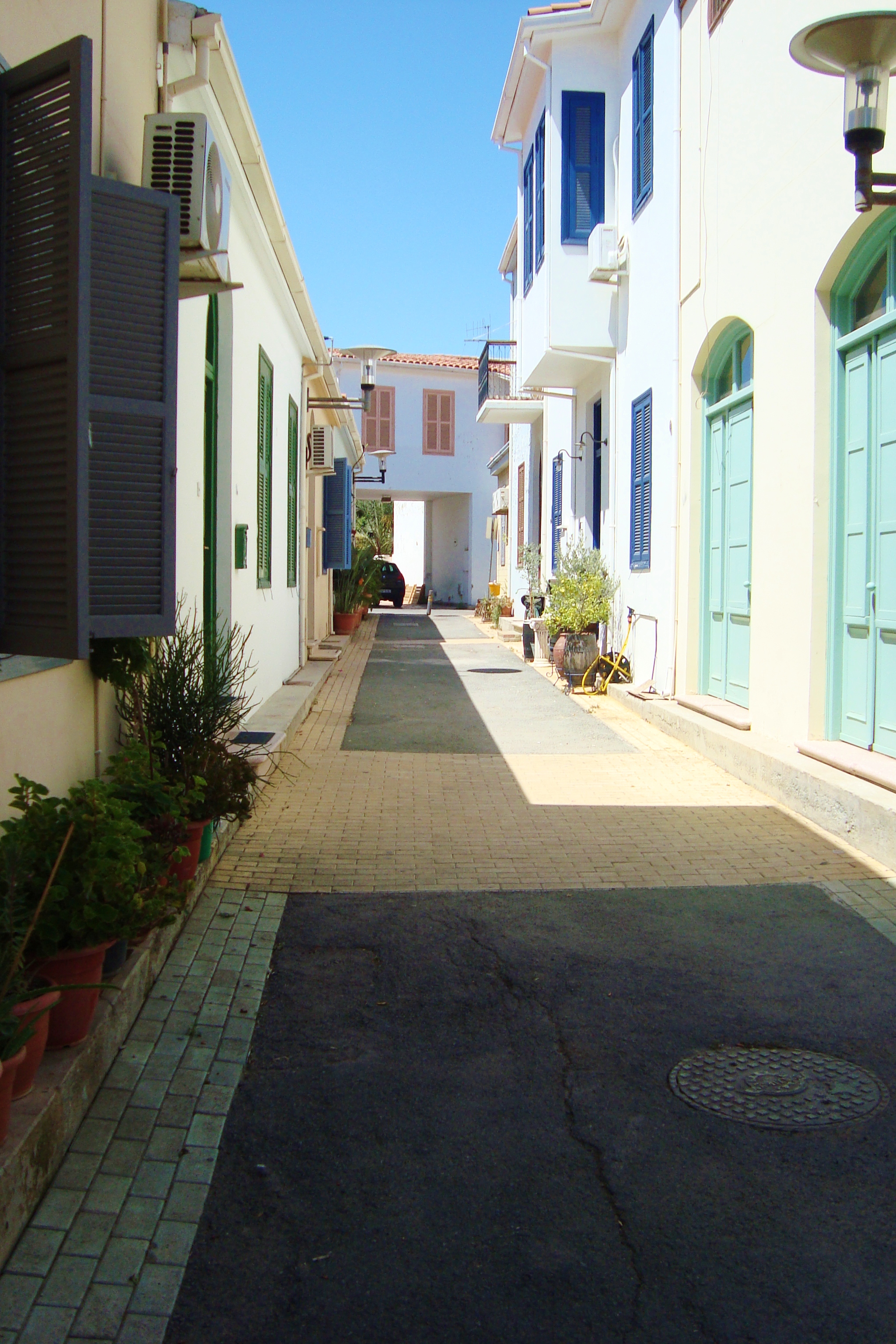 Arsitektur khas Siprus di bagian tua Nikosia, Siprus