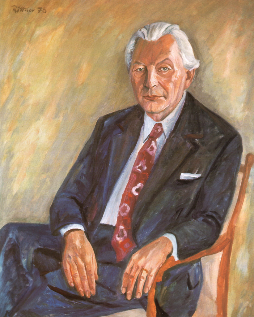 Portrait of Kurt Georg Kiesinger, Kanzlergalerie Berlin