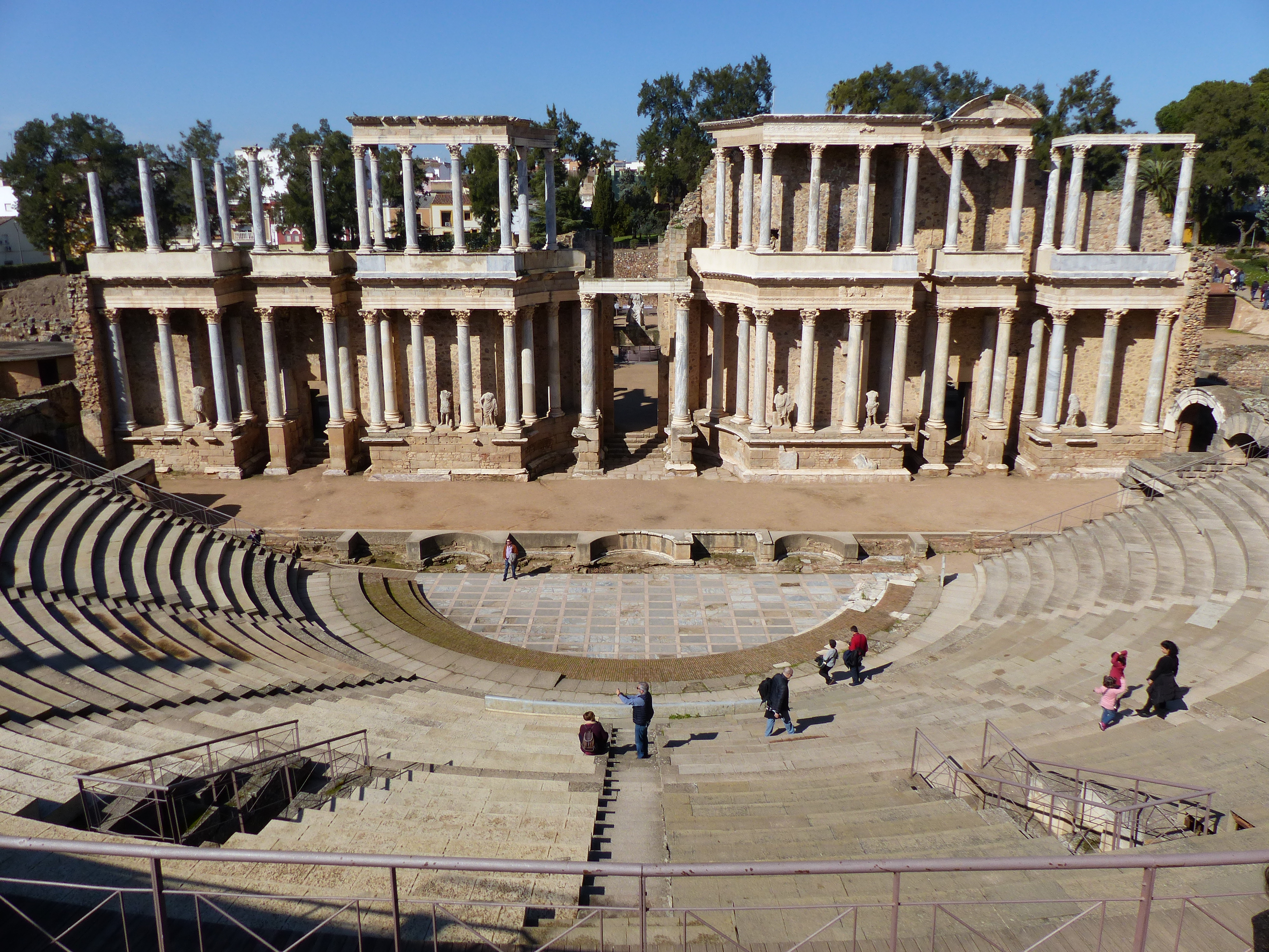 The Roman Theatre in Mérida, a testament to Roman urban development in Hispania.