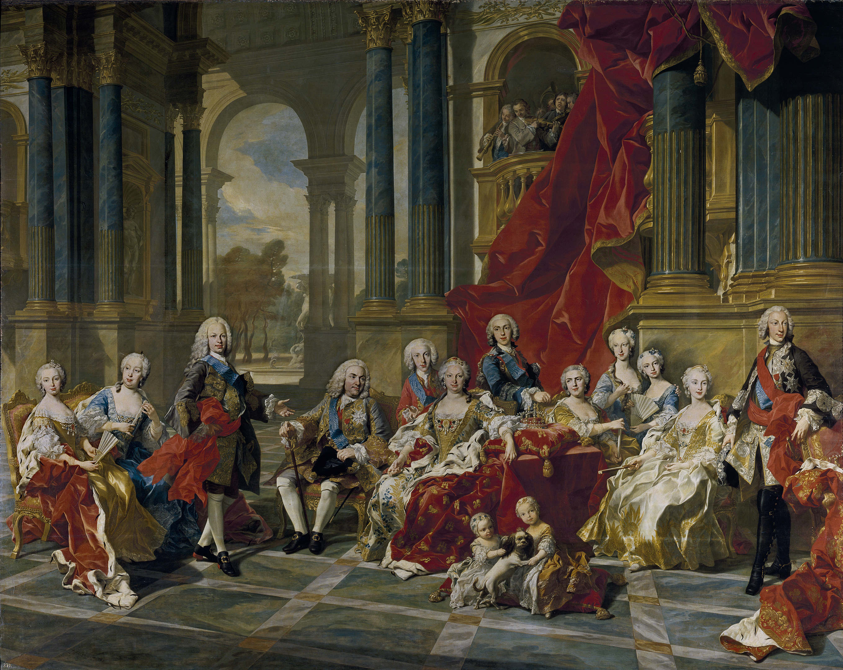 The family of Philip V. During the Enlightenment in Spain a new royal family reigned, the House of Bourbon.