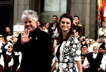 Film director Pedro Almodóvar and actress Penélope Cruz, key figures in contemporary Spanish cinema.