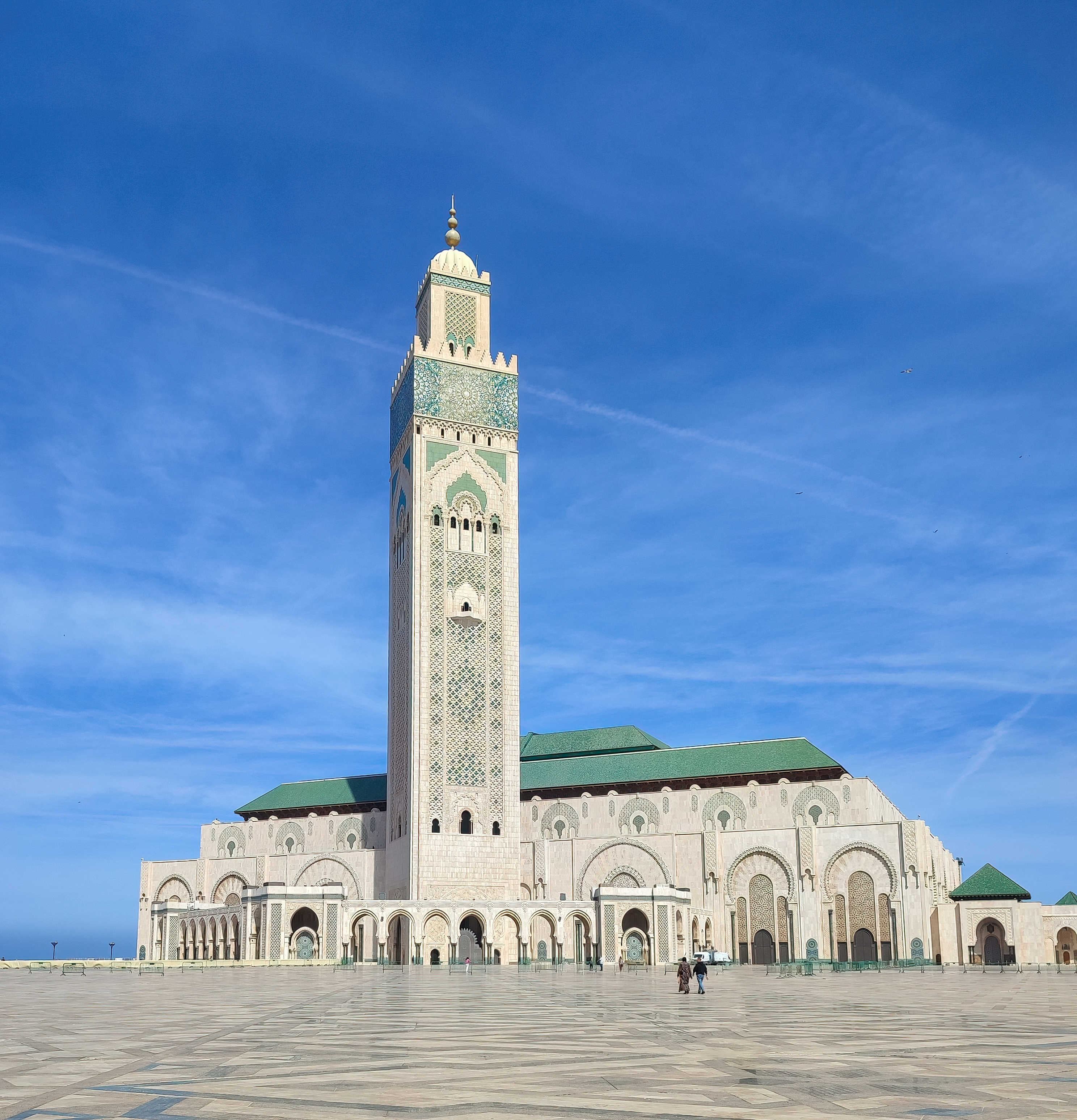 The Hassan II Mosque in Casablanca.