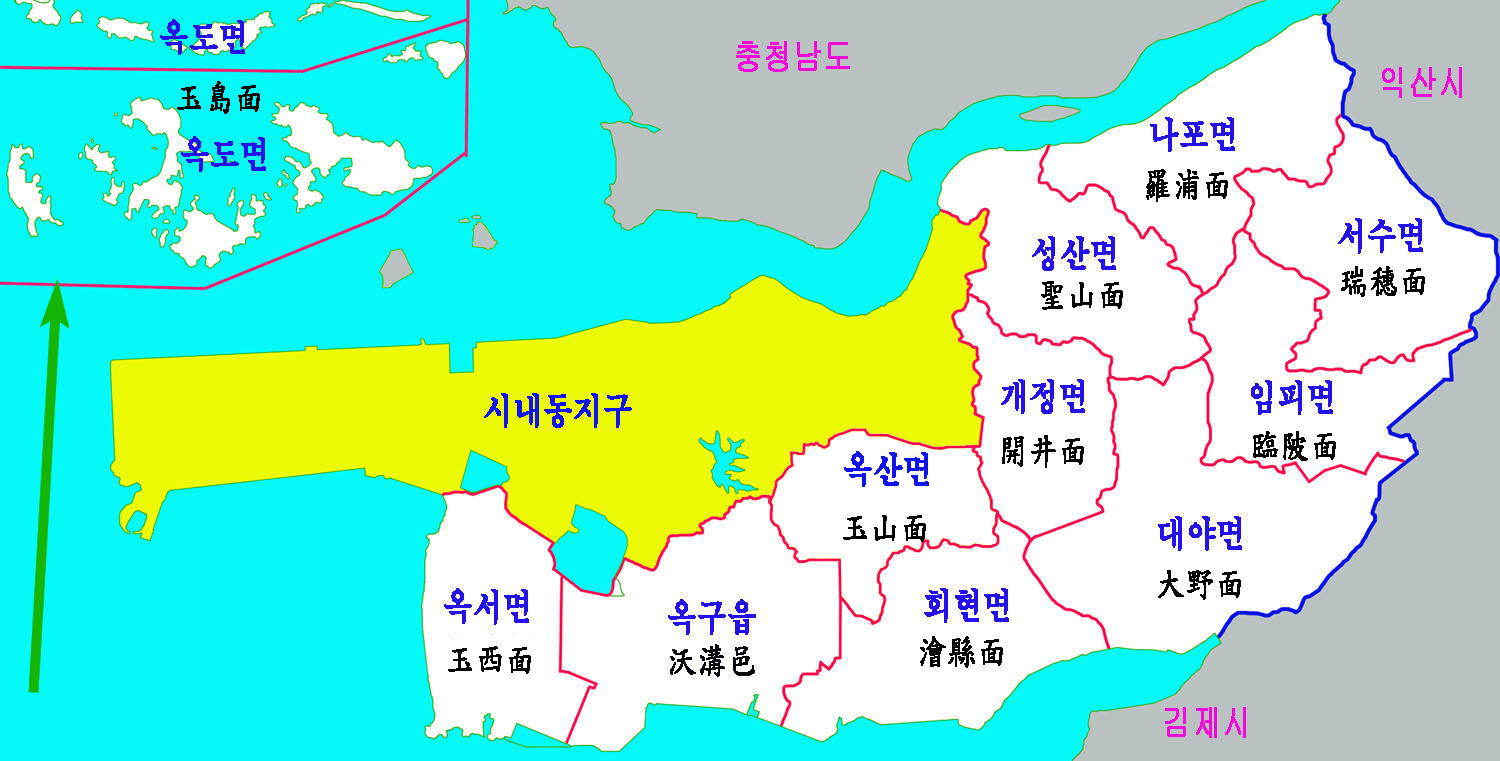 군산시 지도